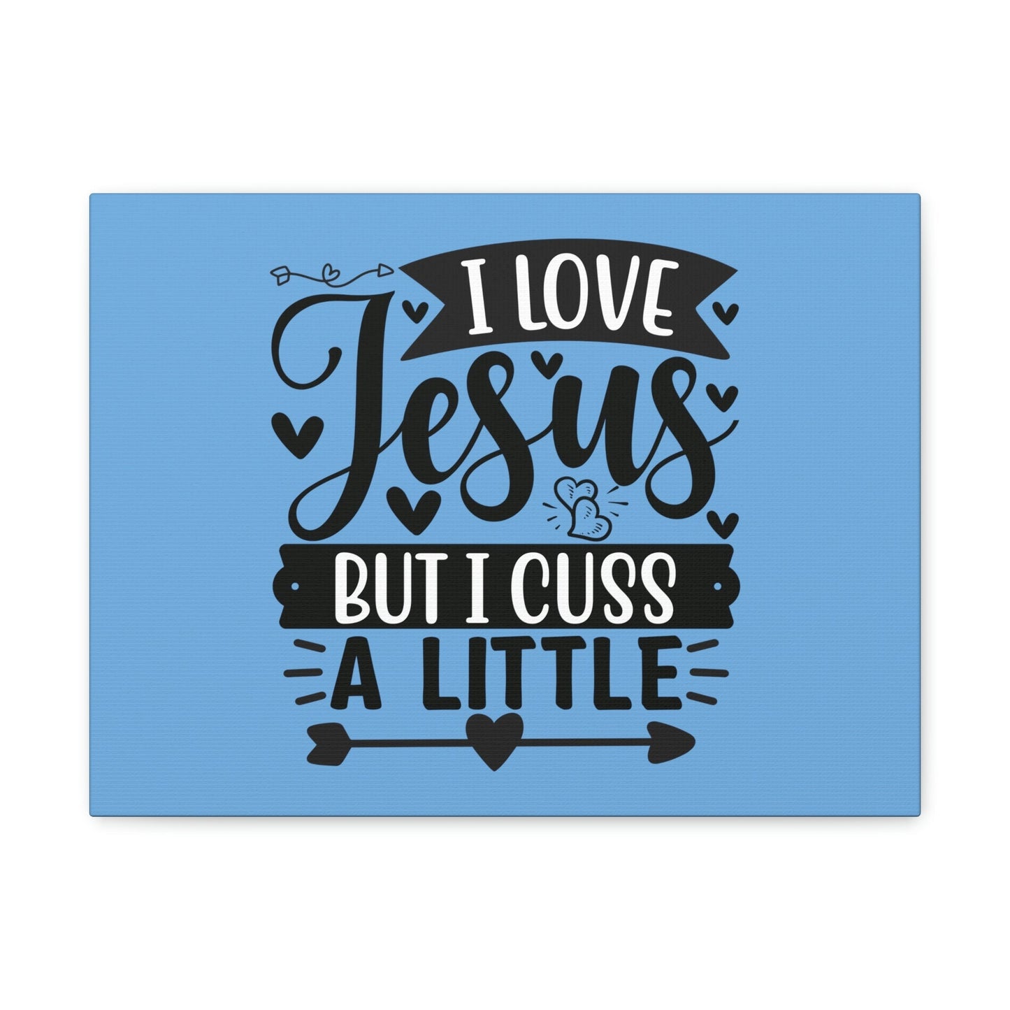 I Love Jesus John 14:23 Arrow Heart Christian Wall Art Bible Verse Print Ready to Hang Unframed-Express Your Love Gifts