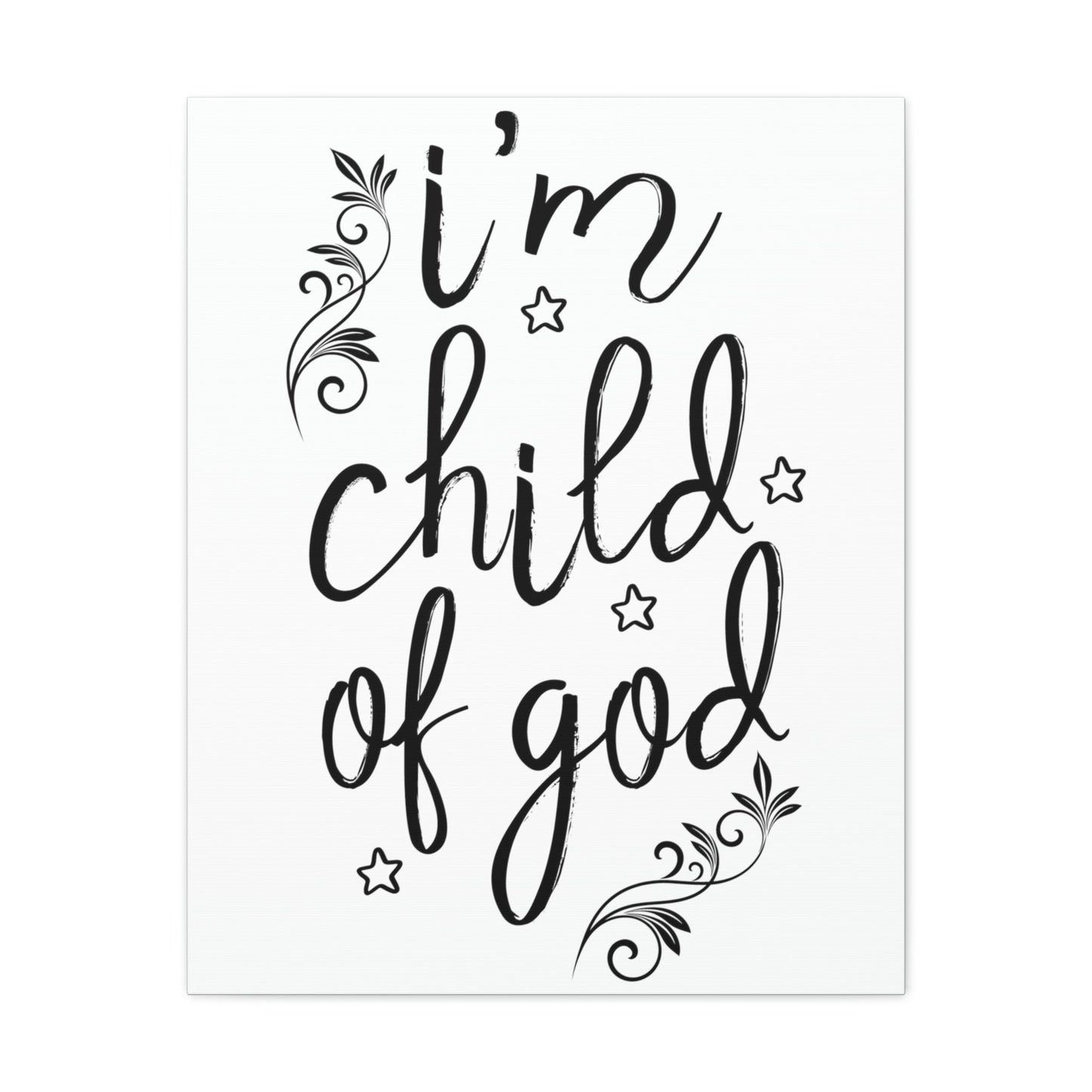 Scripture Walls I'm Child Of God Romans 8:14 Christian Wall Art Print Ready to Hang Unframed-Express Your Love Gifts