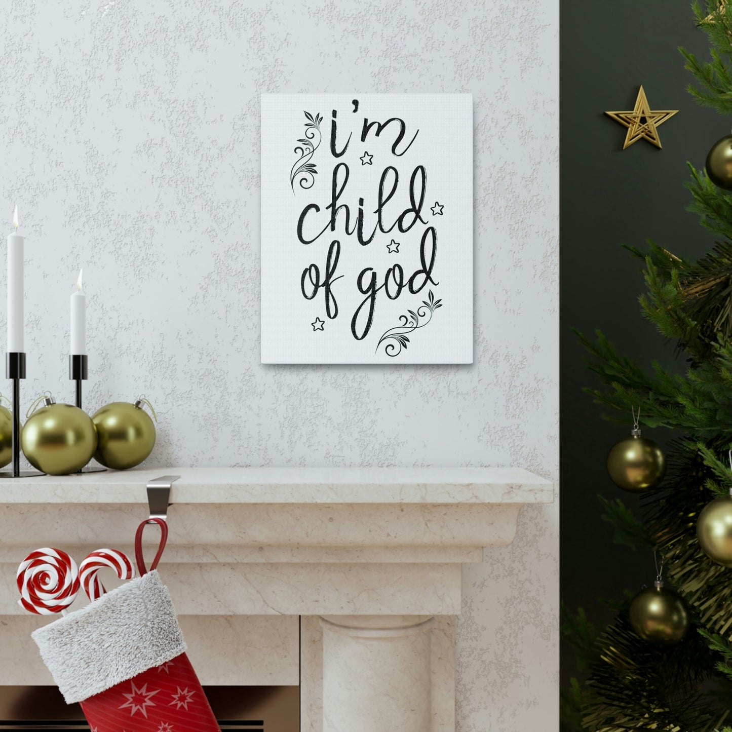 Scripture Walls I'm Child Of God Romans 8:14 Christian Wall Art Print Ready to Hang Unframed-Express Your Love Gifts