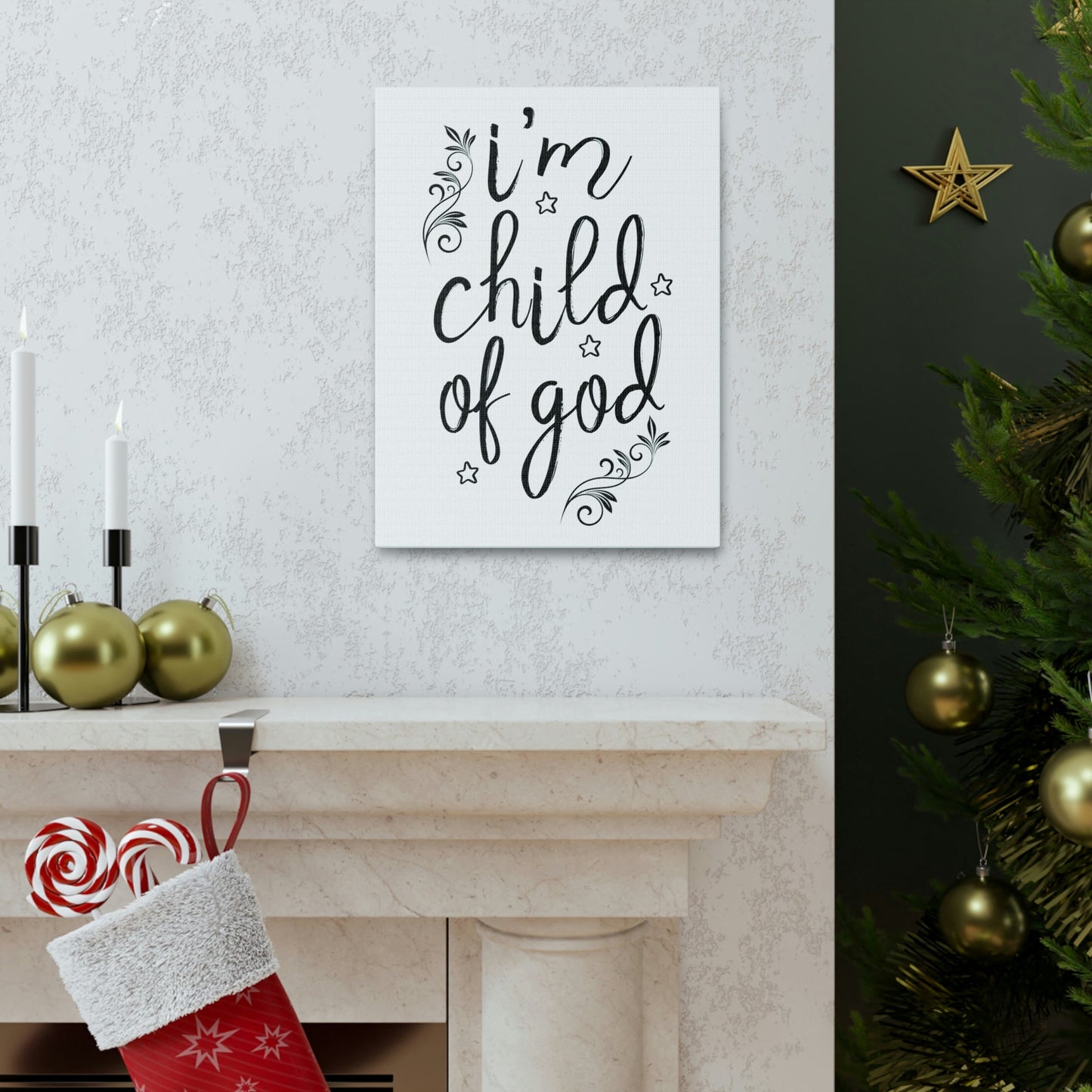 Scripture Walls I'm Child Of God Romans 8:14 Christian Wall Art Print Ready to Hang Unframed-Express Your Love Gifts