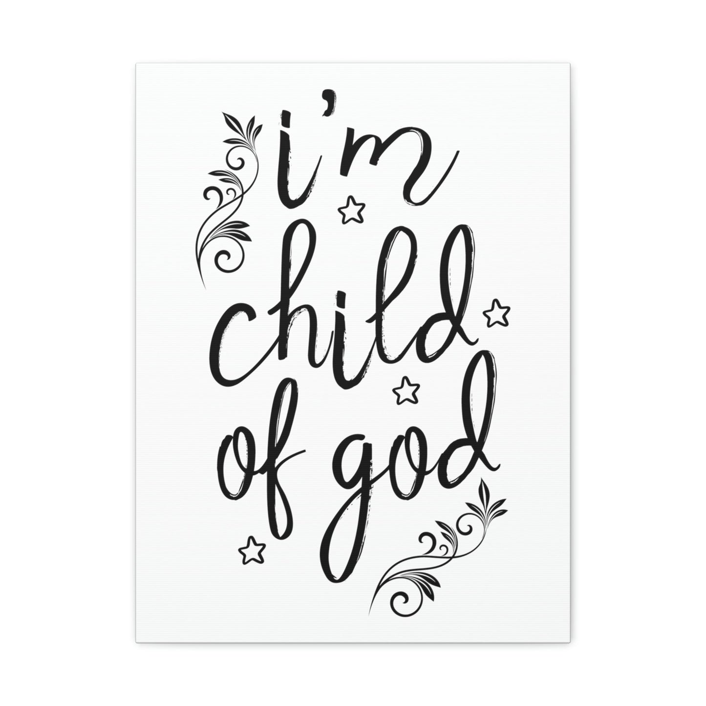 Scripture Walls I'm Child Of God Romans 8:14 Christian Wall Art Print Ready to Hang Unframed-Express Your Love Gifts