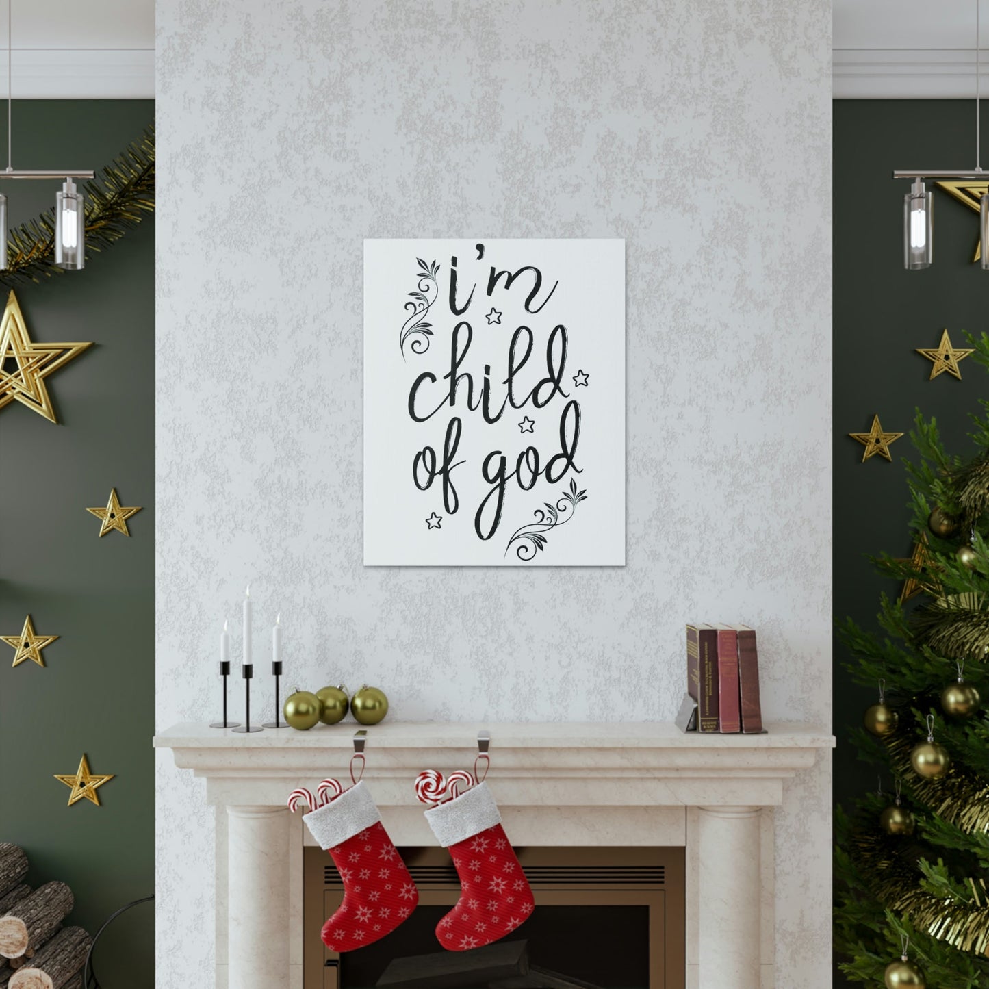 Scripture Walls I'm Child Of God Romans 8:14 Christian Wall Art Print Ready to Hang Unframed-Express Your Love Gifts