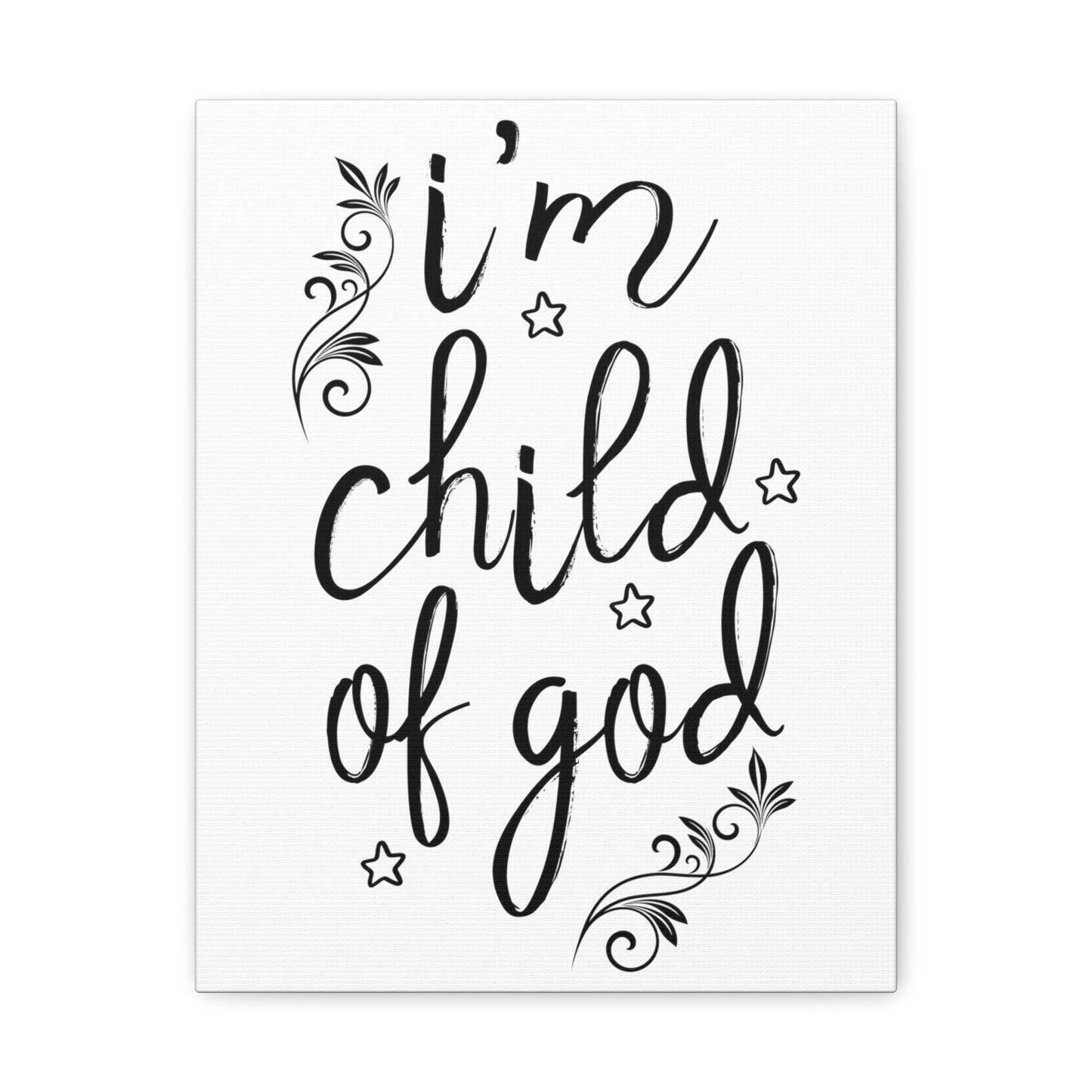 Scripture Walls I'm Child Of God Romans 8:14 Christian Wall Art Print Ready to Hang Unframed-Express Your Love Gifts