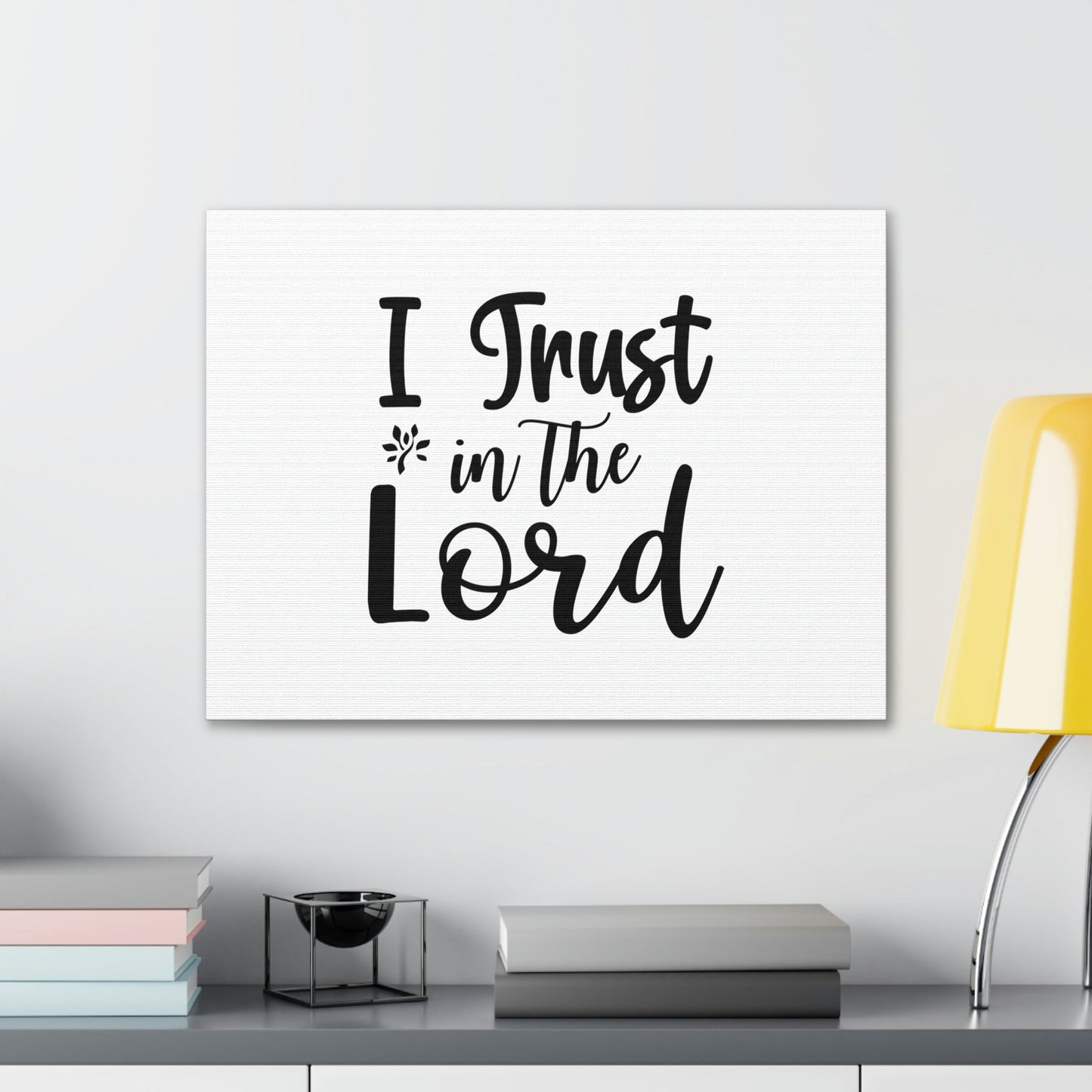 I Trust In The Lord Proverbs 3:5 Christian Wall Art Bible Verse Print Ready to Hang Unframed-Express Your Love Gifts