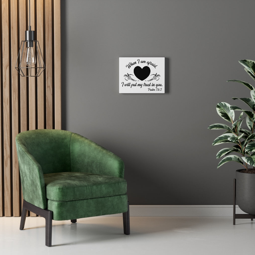 Scripture Walls I Will Put My Trust In You Psalm 56:3 Bible Verse Canvas Christian Wall Art Ready to Hang Unframed-Express Your Love Gifts