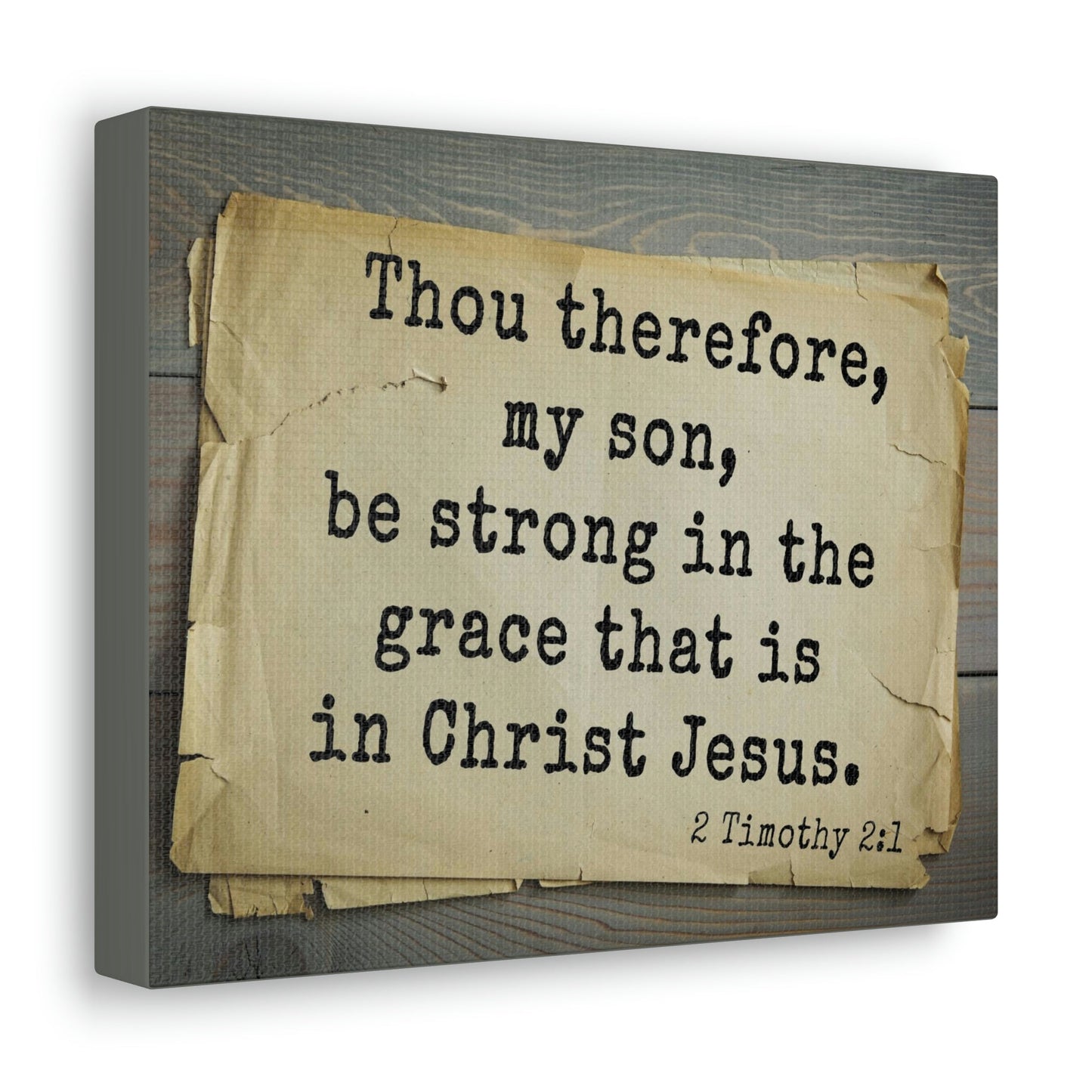 Scripture Walls In Christ Jesus 2 Timothy 2:1 Bible Verse Canvas Christian Wall Art Bible Verse Print Ready To Hang Unframed-Express Your Love Gifts
