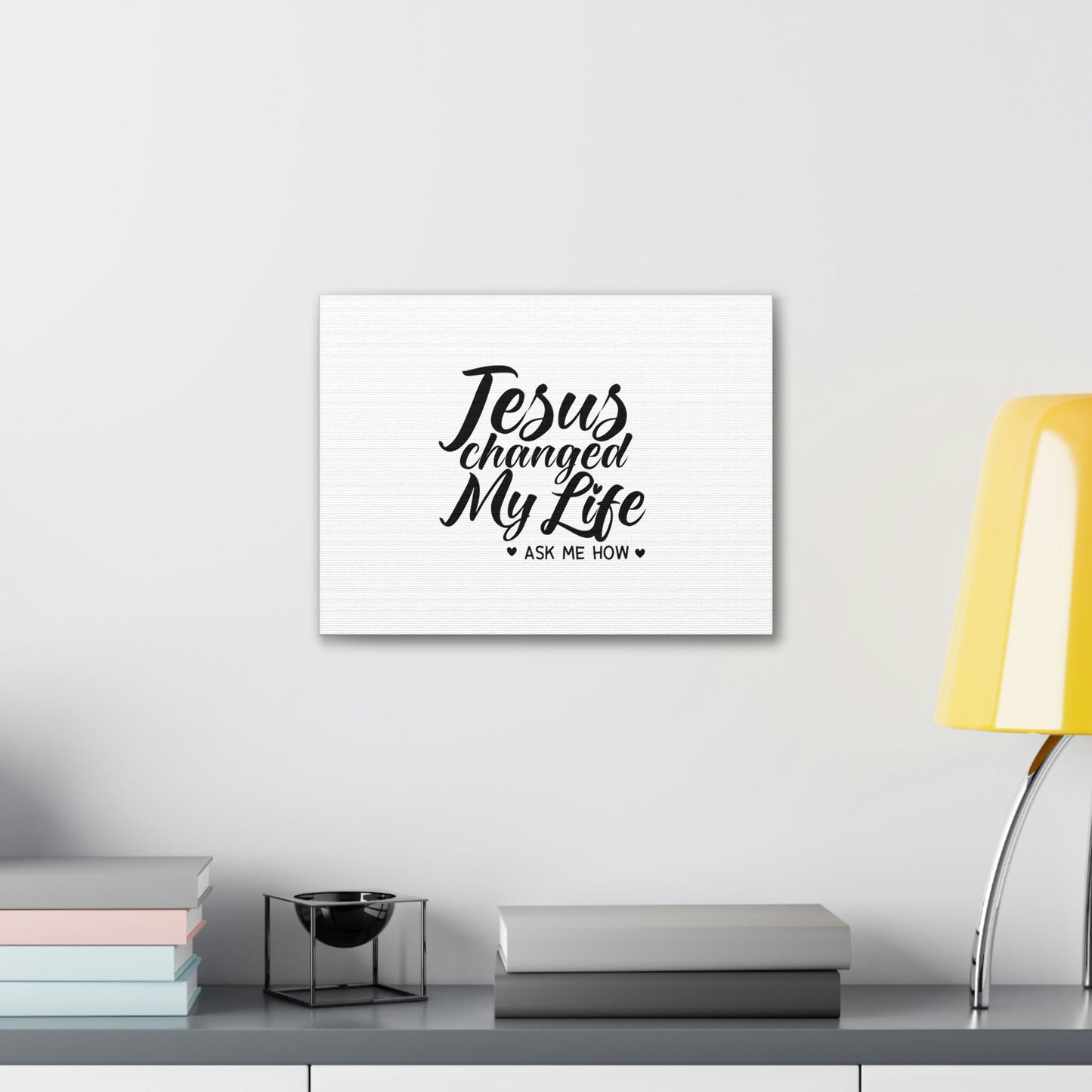 Jesus Changed My Life Galatians 2:20 Christian Wall Art Bible Verse Print Ready to Hang Unframed-Express Your Love Gifts