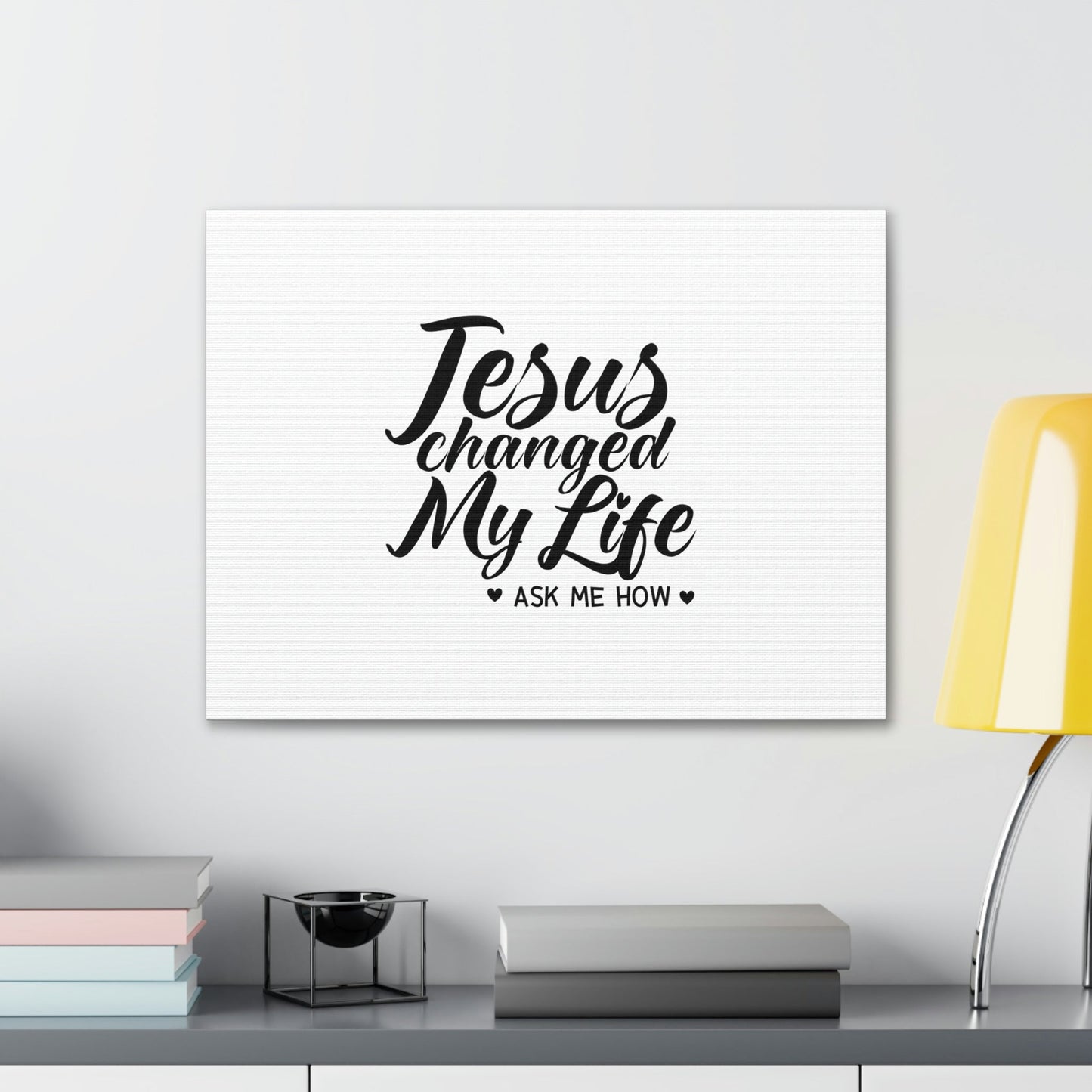 Jesus Changed My Life Galatians 2:20 Christian Wall Art Bible Verse Print Ready to Hang Unframed-Express Your Love Gifts