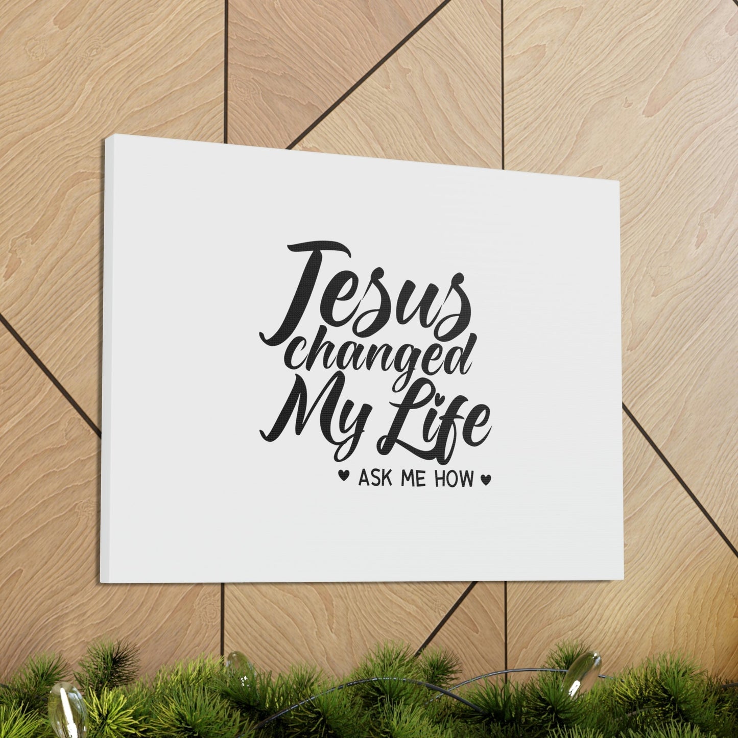 Jesus Changed My Life Galatians 2:20 Christian Wall Art Bible Verse Print Ready to Hang Unframed-Express Your Love Gifts
