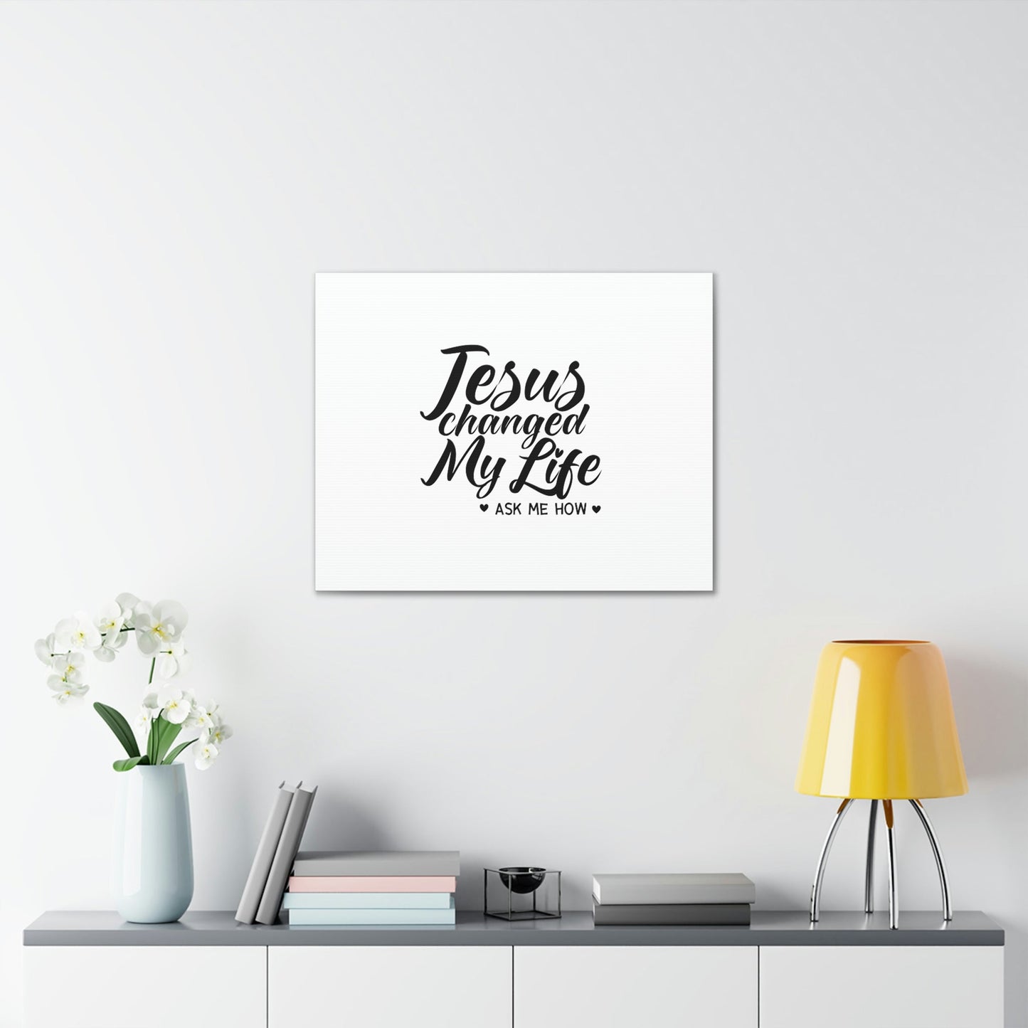 Jesus Changed My Life Galatians 2:20 Christian Wall Art Bible Verse Print Ready to Hang Unframed-Express Your Love Gifts