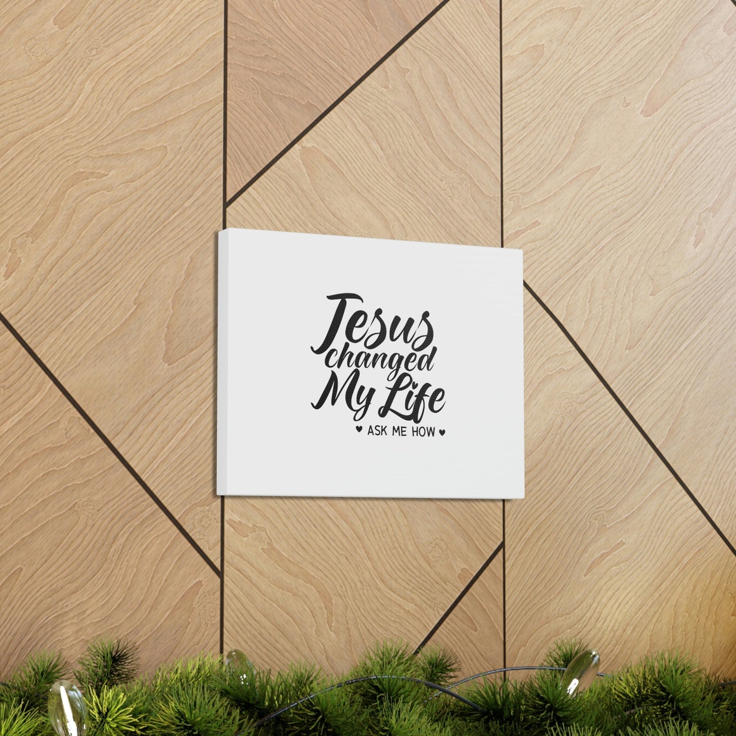 Jesus Changed My Life Galatians 2:20 Christian Wall Art Bible Verse Print Ready to Hang Unframed-Express Your Love Gifts