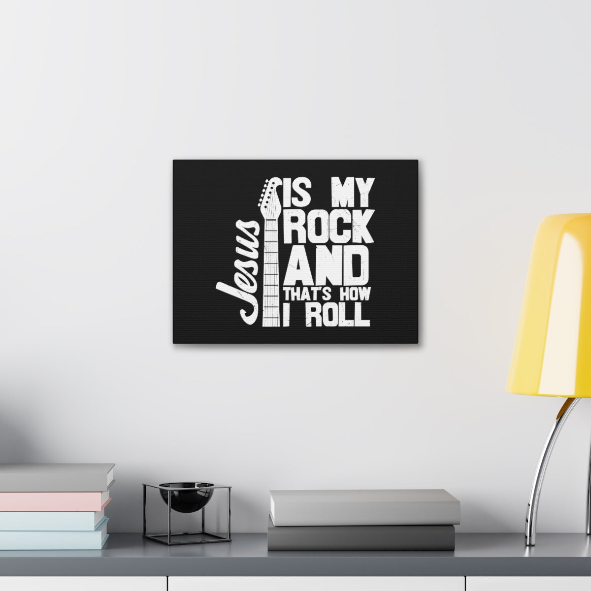Jesus Is My Rock 1 John 4:15 Christian Wall Art Bible Verse Print Ready to Hang Unframed-Express Your Love Gifts