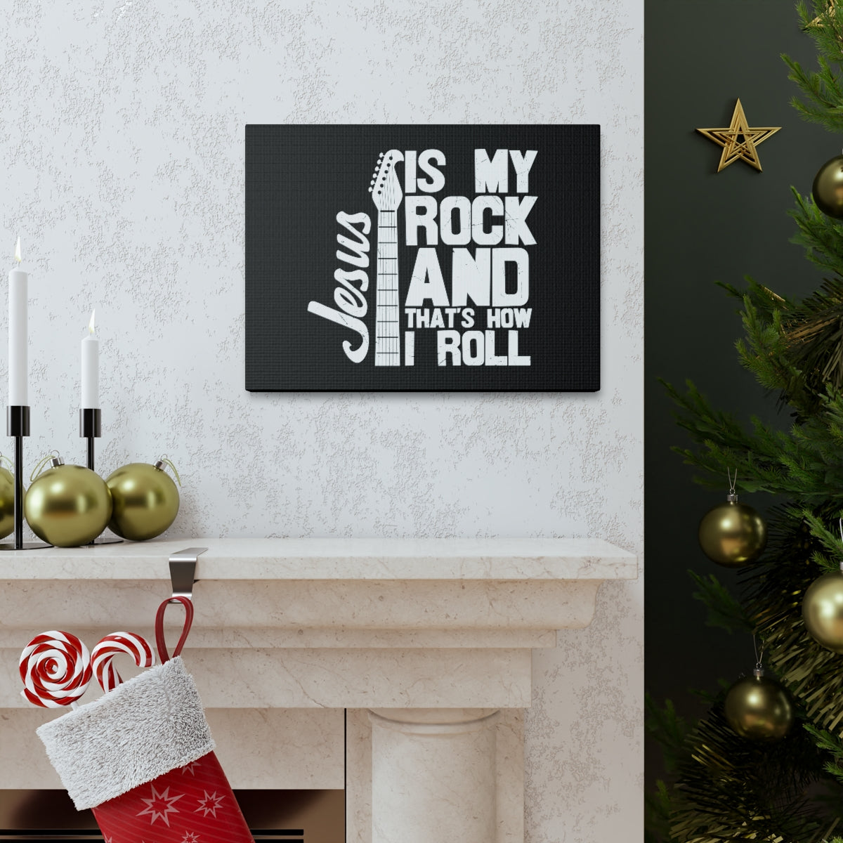 Jesus Is My Rock 1 John 4:15 Christian Wall Art Bible Verse Print Ready to Hang Unframed-Express Your Love Gifts