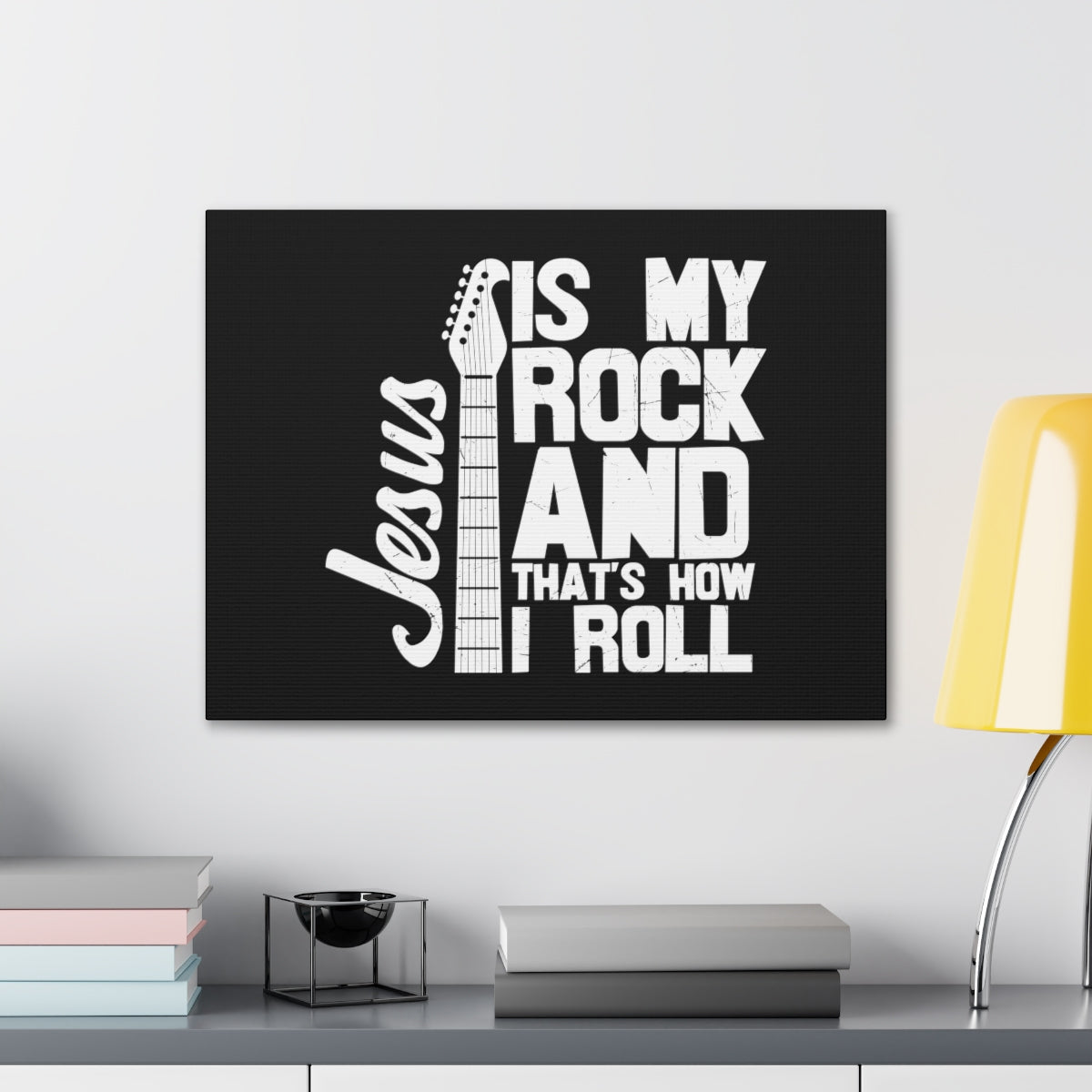 Jesus Is My Rock 1 John 4:15 Christian Wall Art Bible Verse Print Ready to Hang Unframed-Express Your Love Gifts