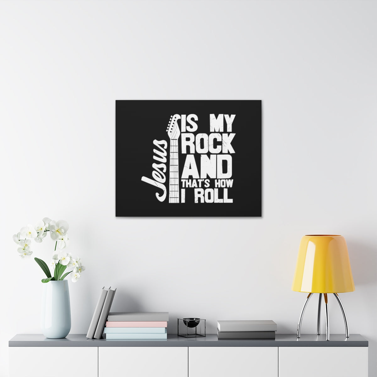 Jesus Is My Rock 1 John 4:15 Christian Wall Art Bible Verse Print Ready to Hang Unframed-Express Your Love Gifts