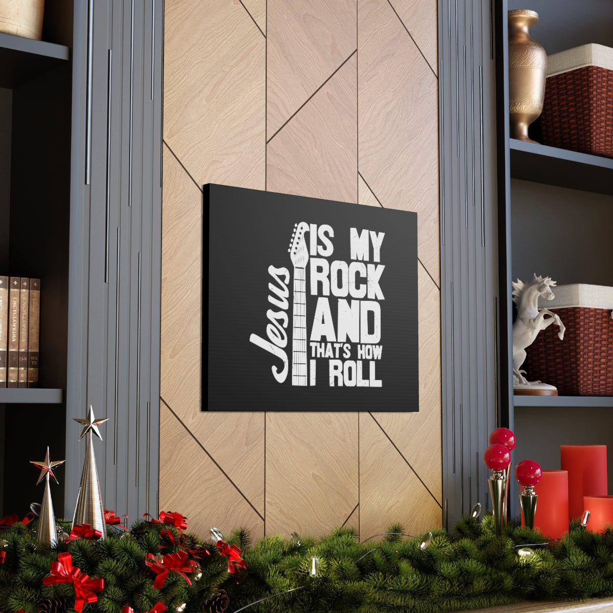 Jesus Is My Rock 1 John 4:15 Christian Wall Art Bible Verse Print Ready to Hang Unframed-Express Your Love Gifts