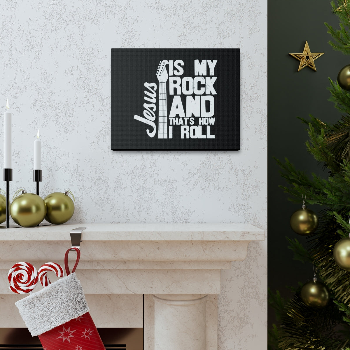 Jesus Is My Rock 1 John 4:15 Christian Wall Art Bible Verse Print Ready to Hang Unframed-Express Your Love Gifts
