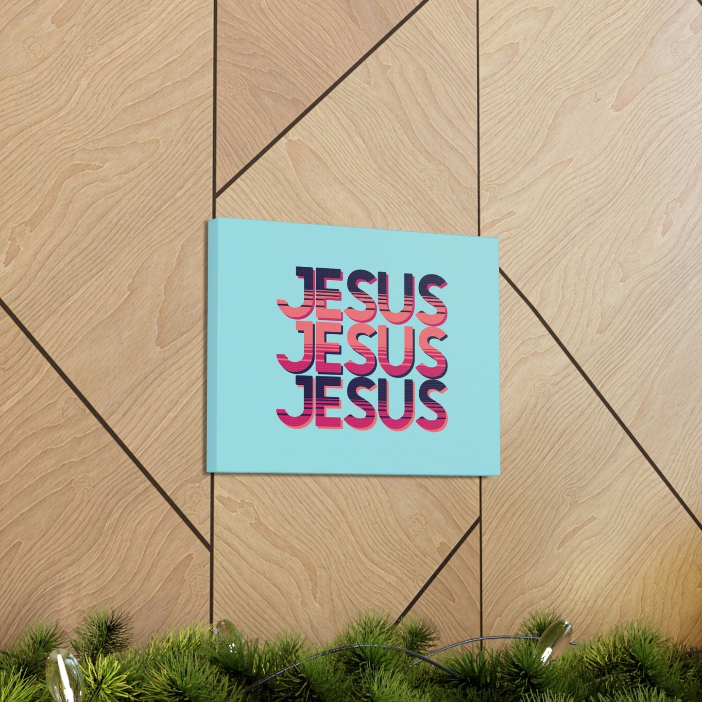 Scripture Walls Jesus John 8:12 Sunset Blue Bible Verse Canvas Christian Wall Art Ready to Hang Unframed-Express Your Love Gifts
