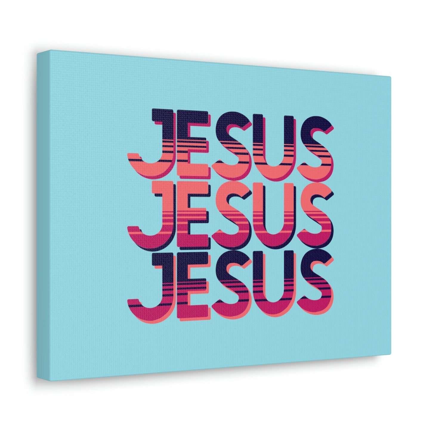 Scripture Walls Jesus John 8:12 Sunset Blue Bible Verse Canvas Christian Wall Art Ready to Hang Unframed-Express Your Love Gifts