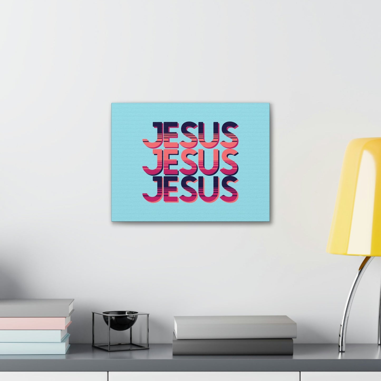 Scripture Walls Jesus John 8:12 Sunset Blue Bible Verse Canvas Christian Wall Art Ready to Hang Unframed-Express Your Love Gifts