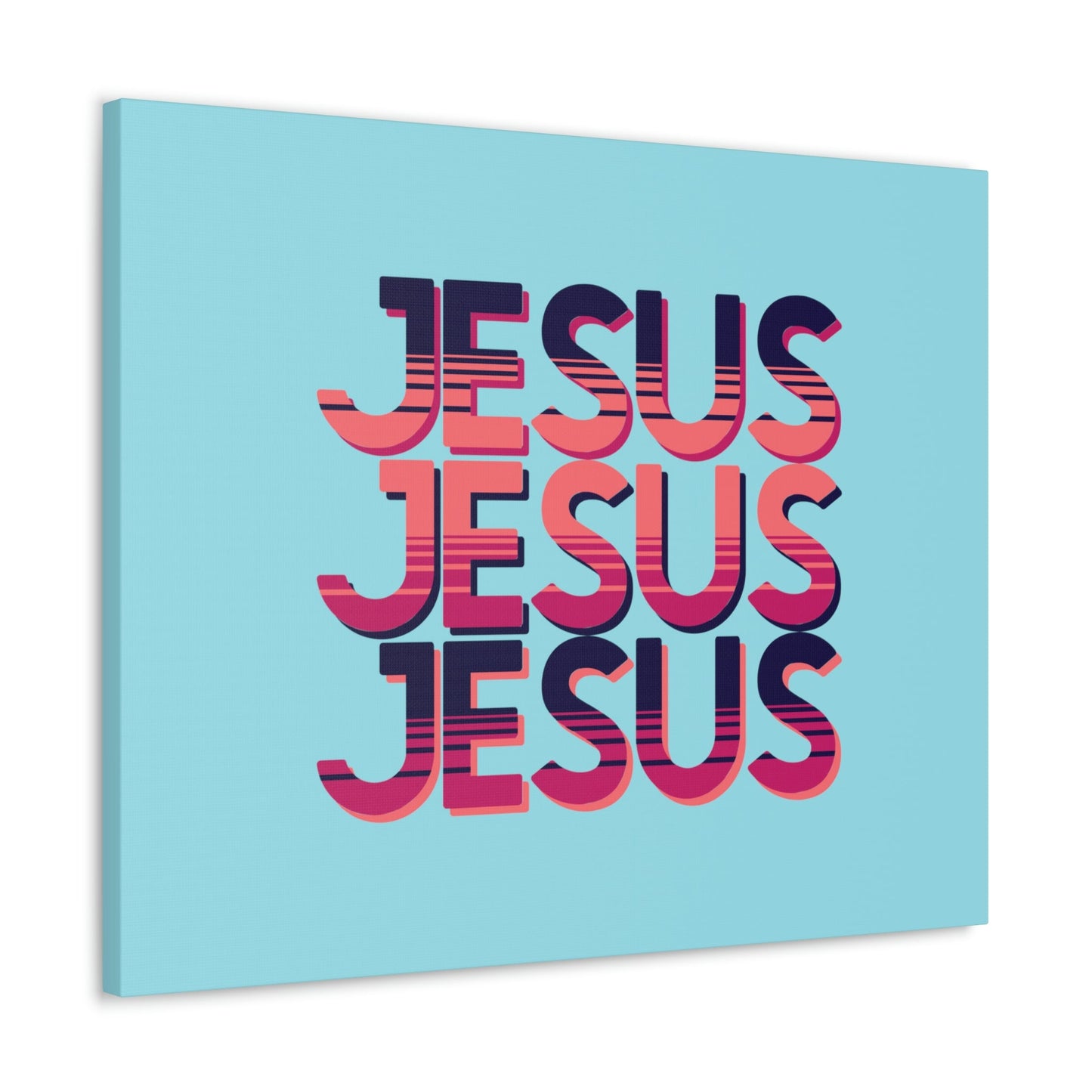 Scripture Walls Jesus John 8:12 Sunset Blue Bible Verse Canvas Christian Wall Art Ready to Hang Unframed-Express Your Love Gifts