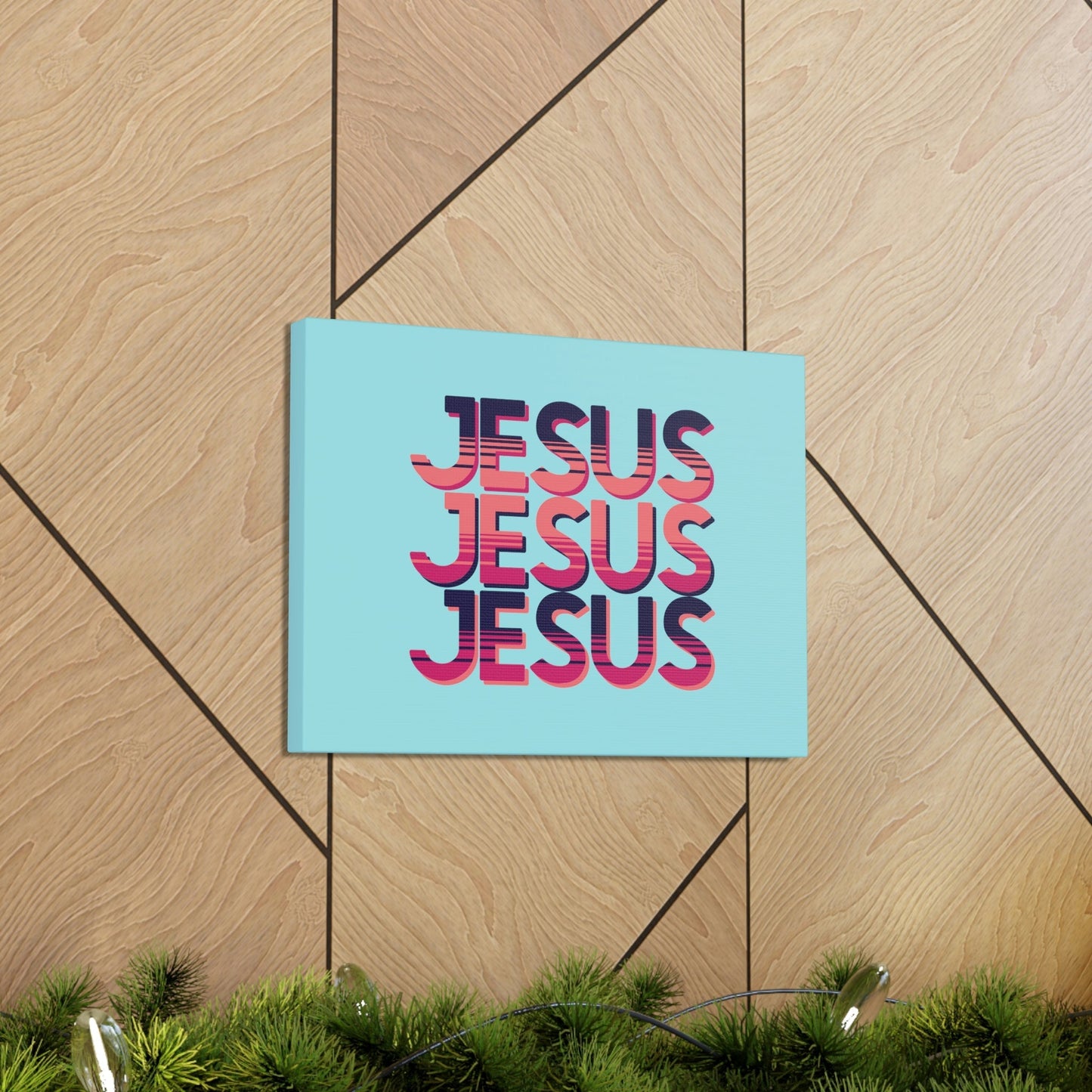 Scripture Walls Jesus John 8:12 Sunset Blue Bible Verse Canvas Christian Wall Art Ready to Hang Unframed-Express Your Love Gifts