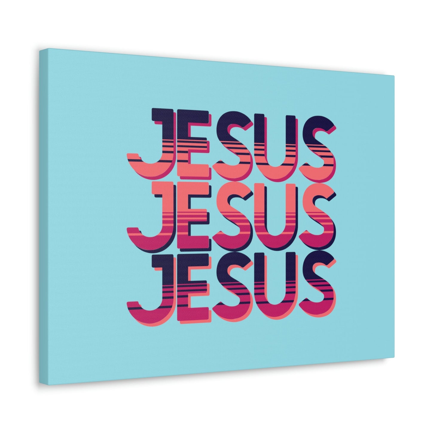 Scripture Walls Jesus John 8:12 Sunset Blue Bible Verse Canvas Christian Wall Art Ready to Hang Unframed-Express Your Love Gifts
