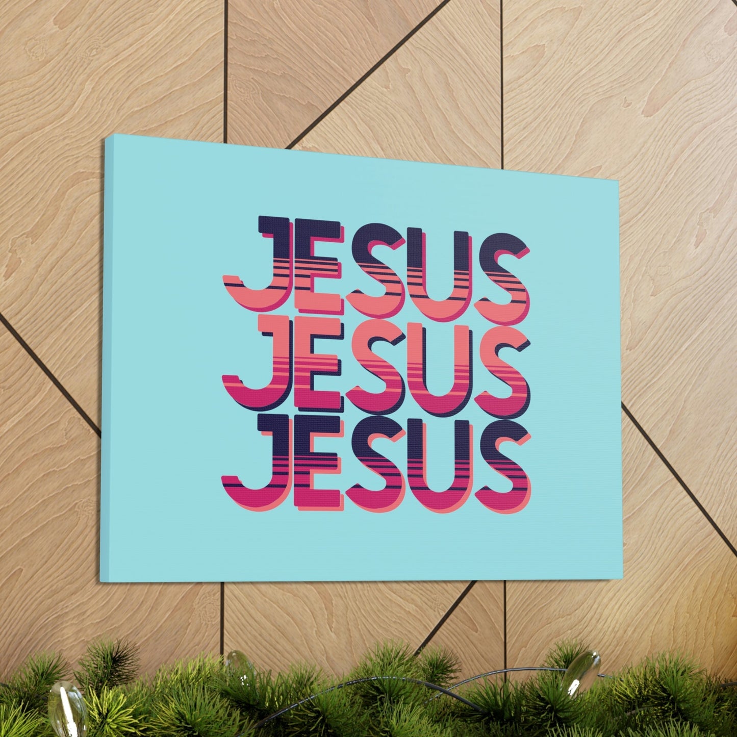 Scripture Walls Jesus John 8:12 Sunset Blue Bible Verse Canvas Christian Wall Art Ready to Hang Unframed-Express Your Love Gifts
