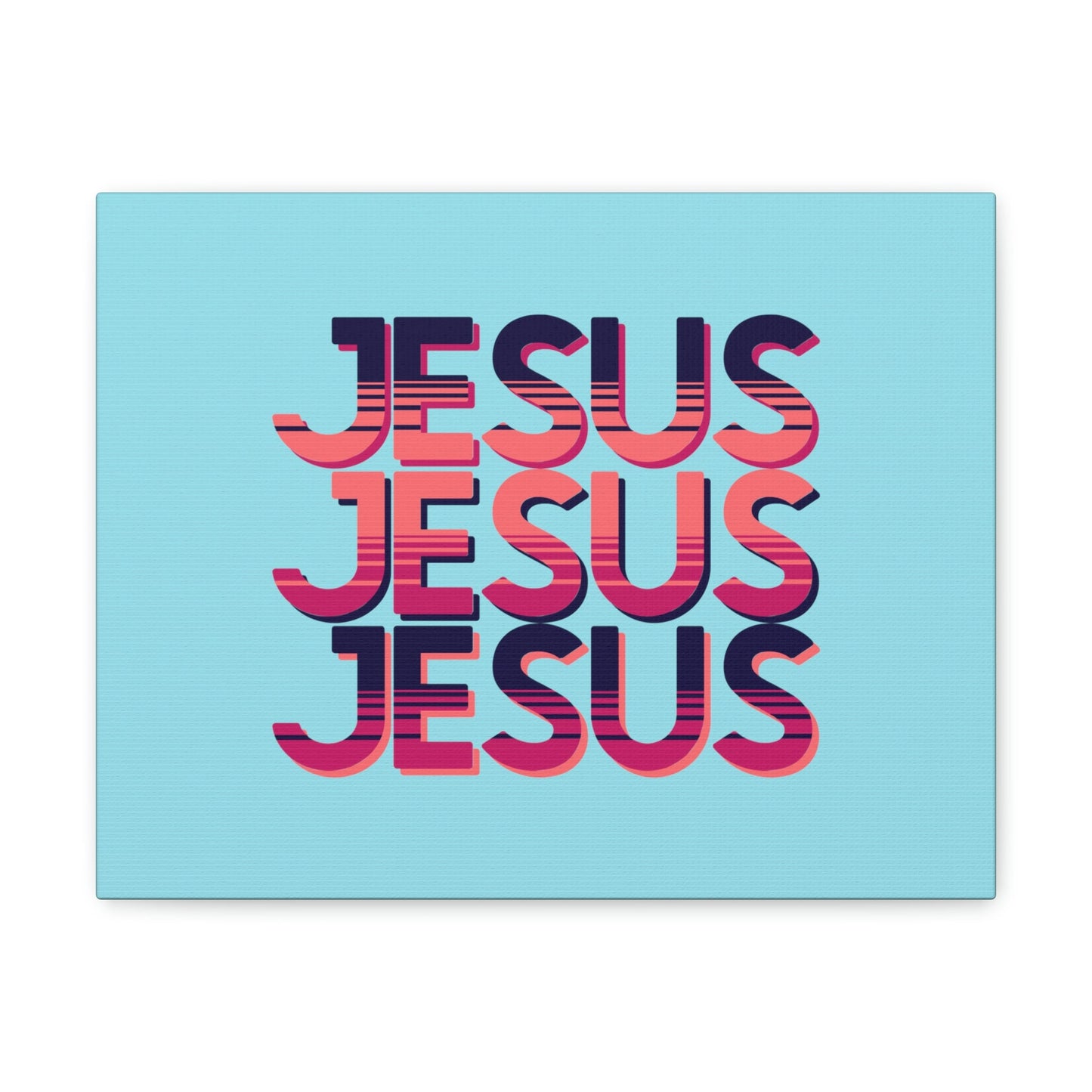 Scripture Walls Jesus John 8:12 Sunset Blue Bible Verse Canvas Christian Wall Art Ready to Hang Unframed-Express Your Love Gifts