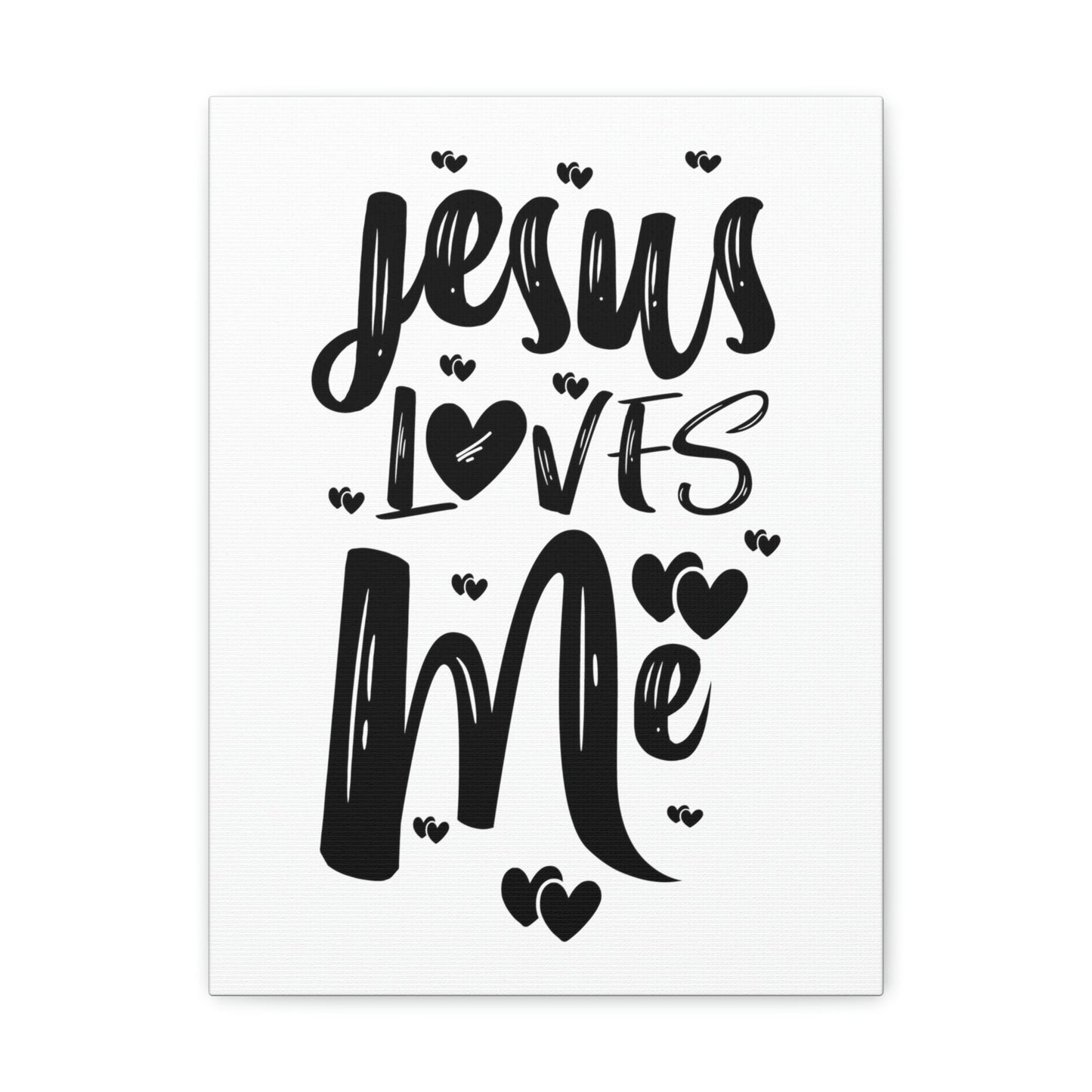 Scripture Walls Jesus Loves Me Ephesians 2:4 Hearts Christian Wall Art Print Ready to Hang Unframed-Express Your Love Gifts