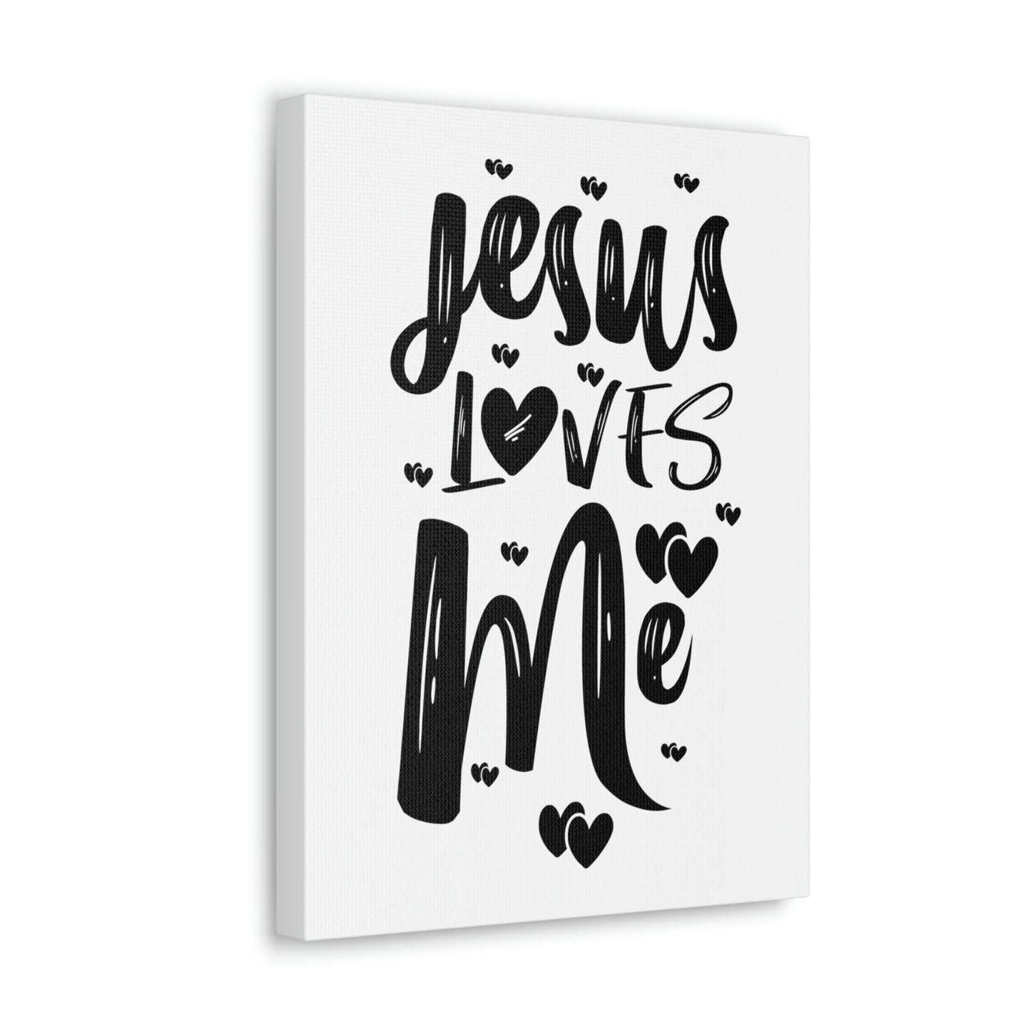 Scripture Walls Jesus Loves Me Ephesians 2:4 Hearts Christian Wall Art Print Ready to Hang Unframed-Express Your Love Gifts