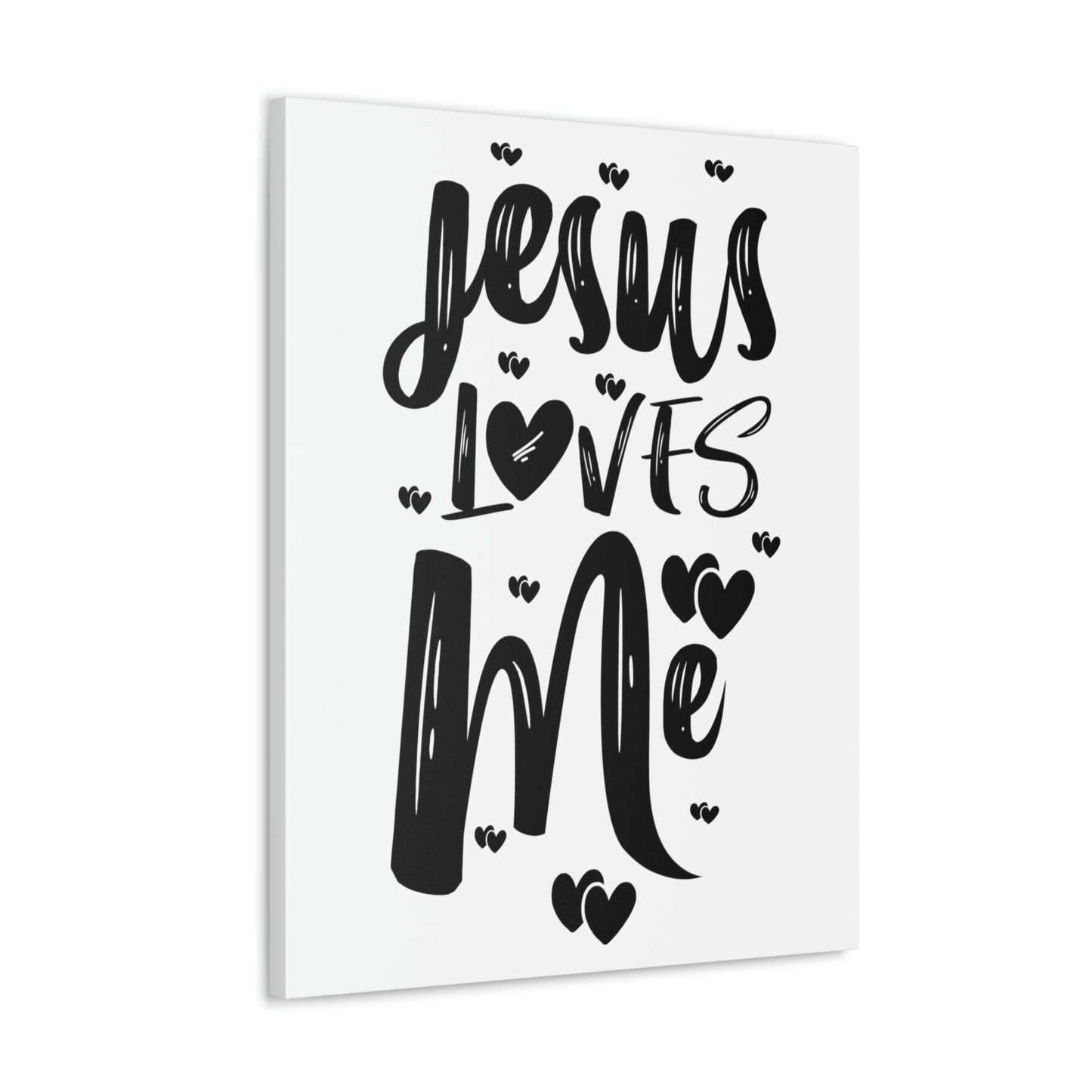 Scripture Walls Jesus Loves Me Ephesians 2:4 Hearts Christian Wall Art Print Ready to Hang Unframed-Express Your Love Gifts