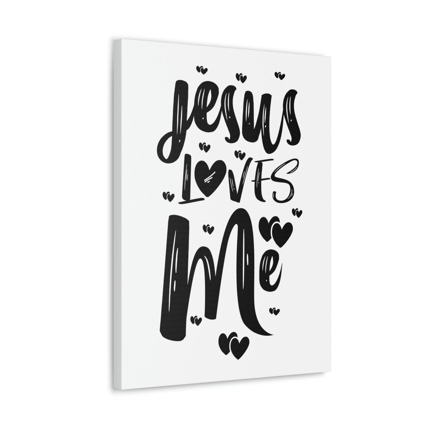 Scripture Walls Jesus Loves Me Ephesians 2:4 Hearts Christian Wall Art Print Ready to Hang Unframed-Express Your Love Gifts