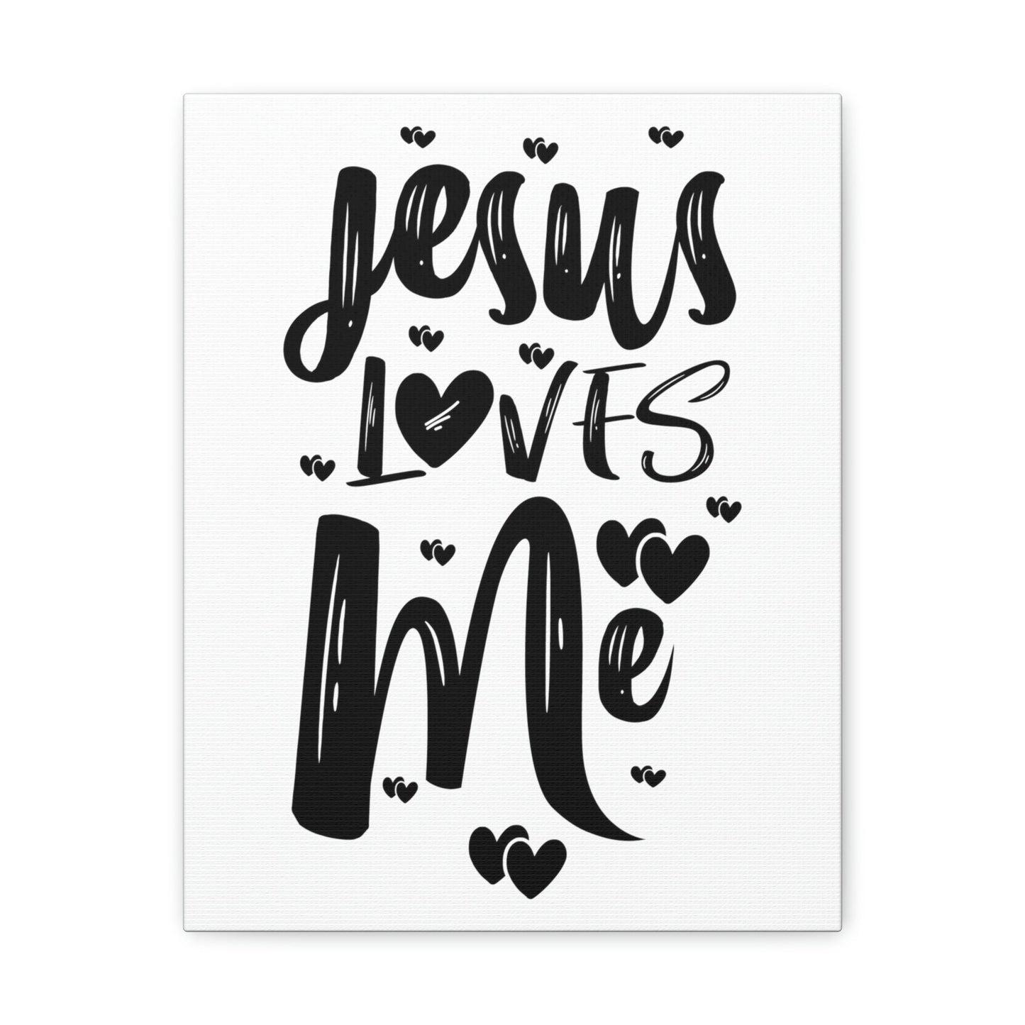 Scripture Walls Jesus Loves Me Ephesians 2:4 Hearts Christian Wall Art Print Ready to Hang Unframed-Express Your Love Gifts