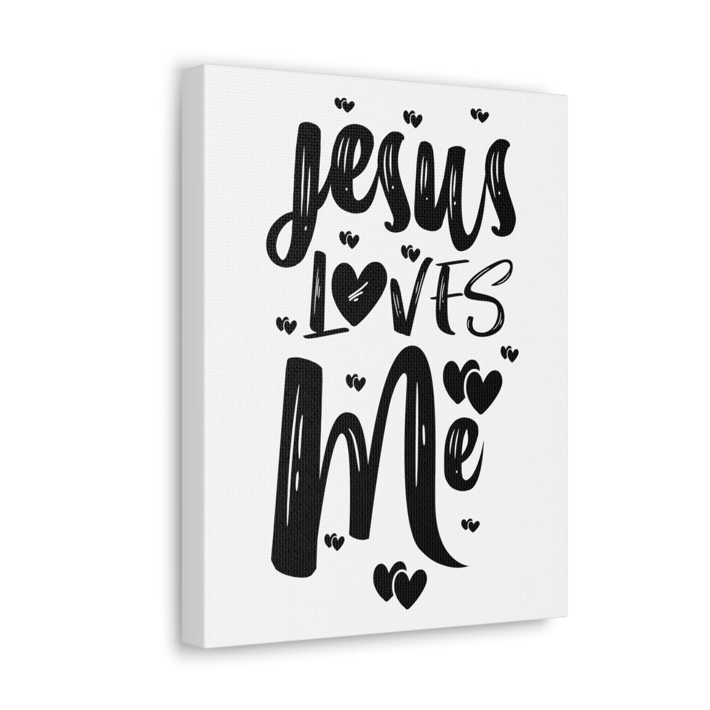 Scripture Walls Jesus Loves Me Ephesians 2:4 Hearts Christian Wall Art Print Ready to Hang Unframed-Express Your Love Gifts