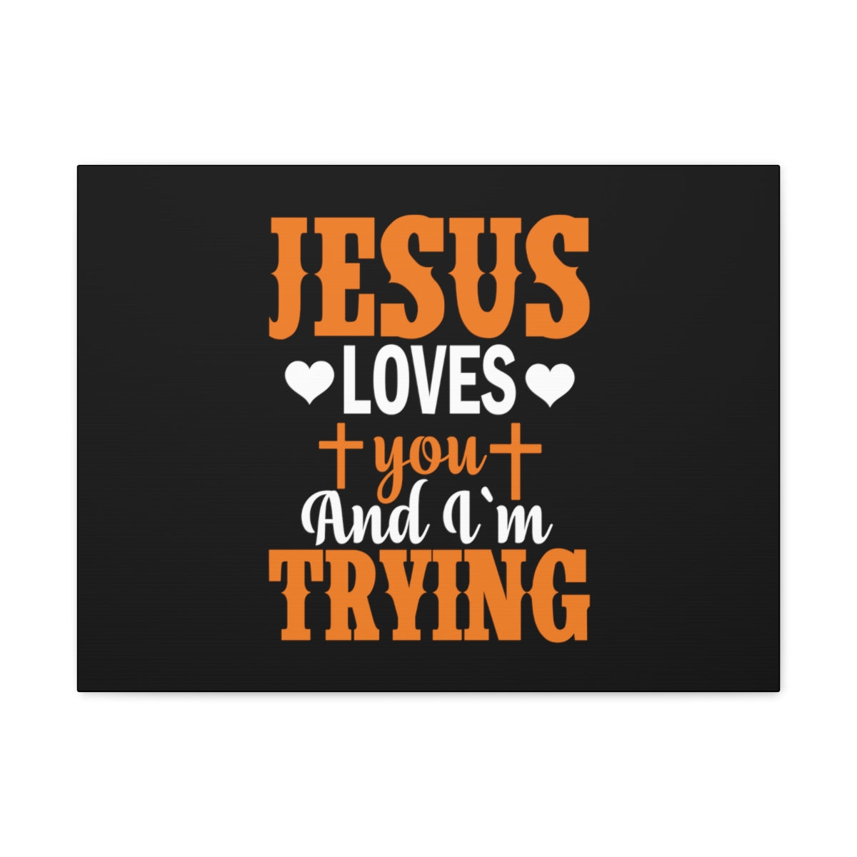 Jesus Loves You James 1:3 Christian Wall Art Bible Verse Print Ready to Hang Unframed-Express Your Love Gifts