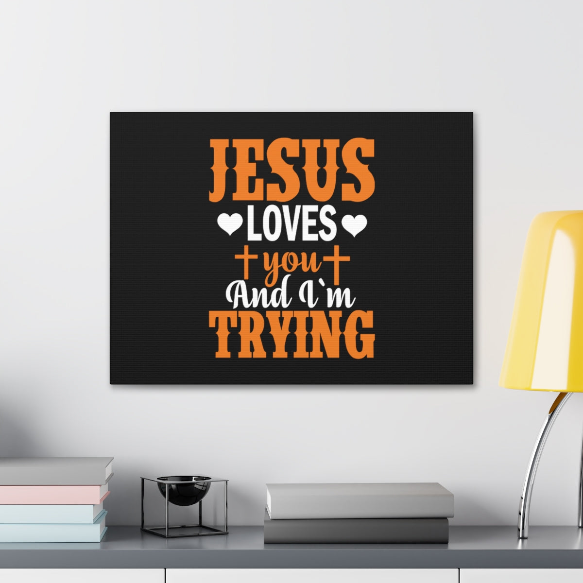 Jesus Loves You James 1:3 Christian Wall Art Bible Verse Print Ready to Hang Unframed-Express Your Love Gifts