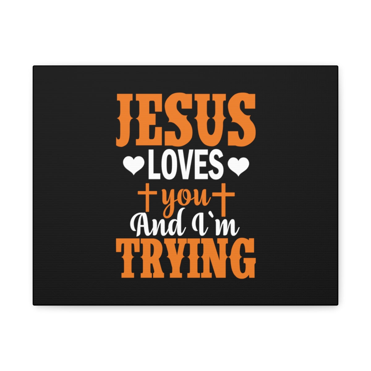 Jesus Loves You James 1:3 Christian Wall Art Bible Verse Print Ready to Hang Unframed-Express Your Love Gifts