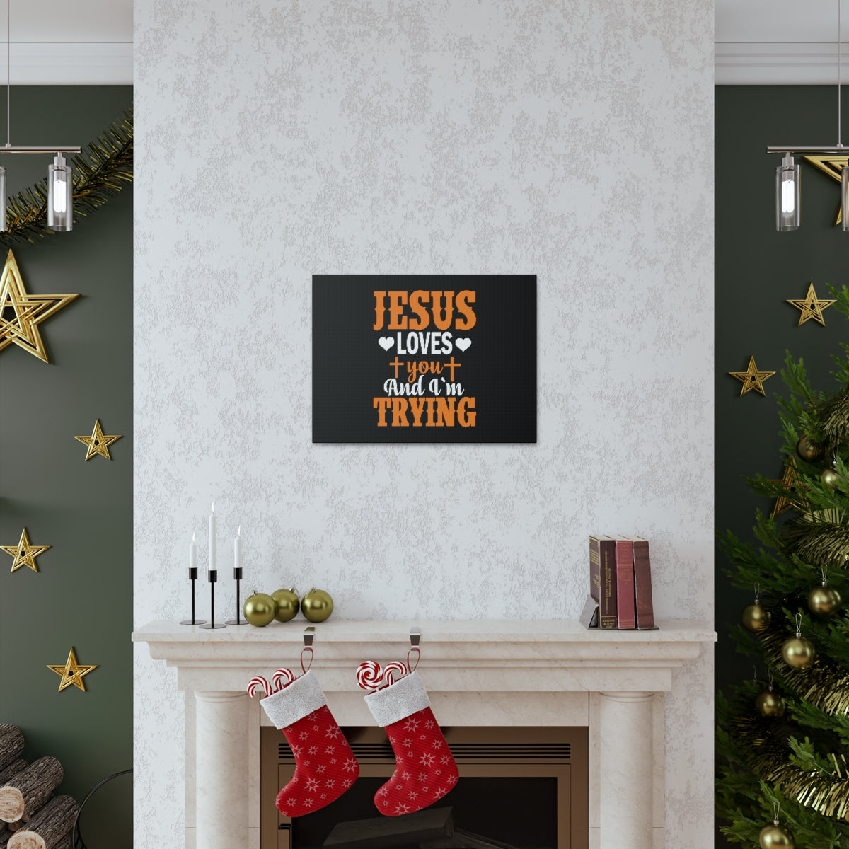 Jesus Loves You James 1:3 Christian Wall Art Bible Verse Print Ready to Hang Unframed-Express Your Love Gifts