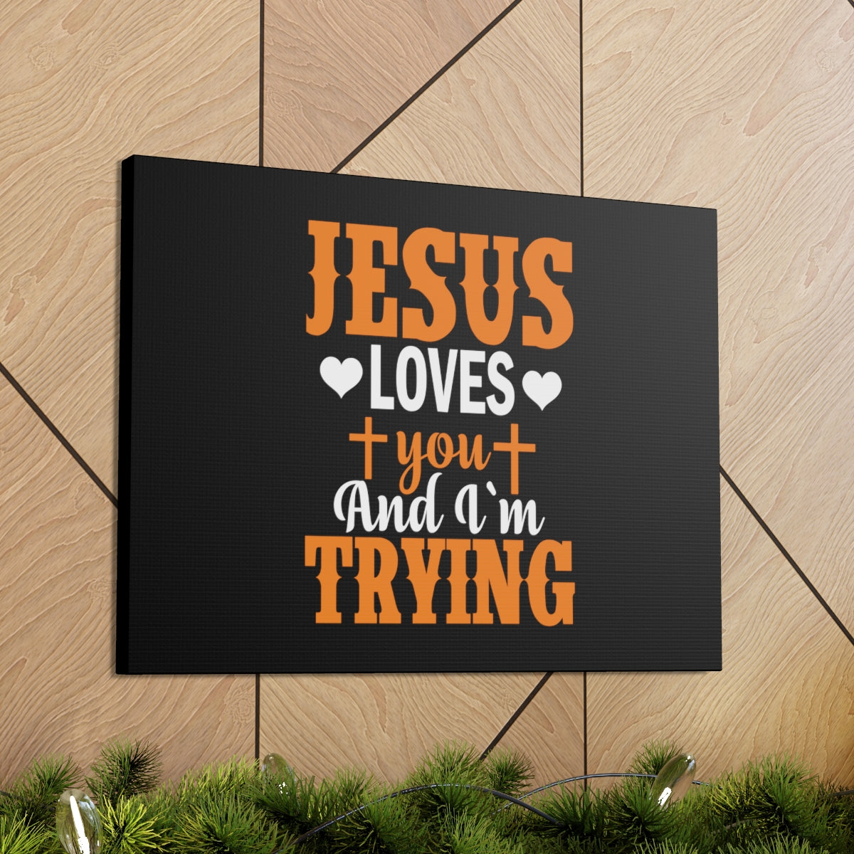 Jesus Loves You James 1:3 Christian Wall Art Bible Verse Print Ready to Hang Unframed-Express Your Love Gifts