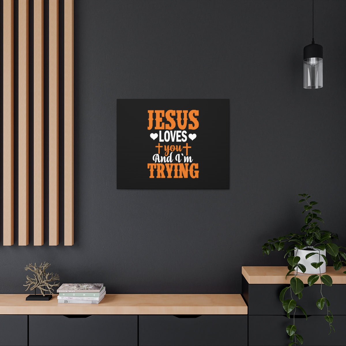 Jesus Loves You James 1:3 Christian Wall Art Bible Verse Print Ready to Hang Unframed-Express Your Love Gifts