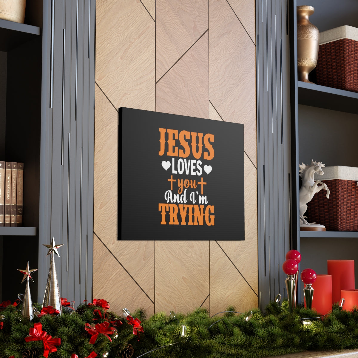 Jesus Loves You James 1:3 Christian Wall Art Bible Verse Print Ready to Hang Unframed-Express Your Love Gifts
