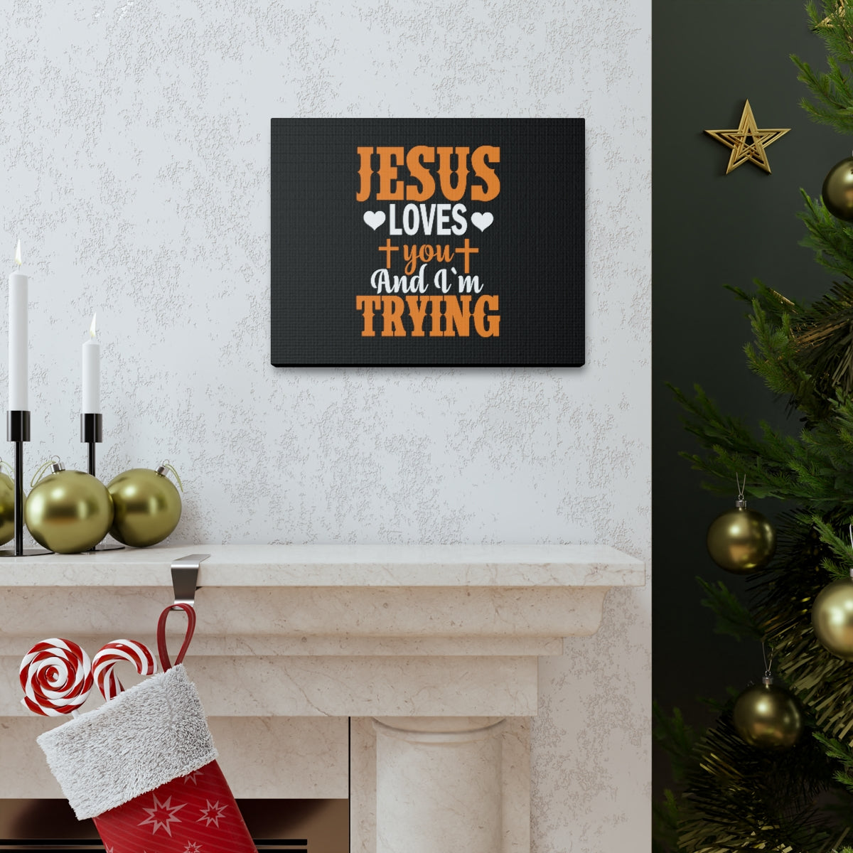 Jesus Loves You James 1:3 Christian Wall Art Bible Verse Print Ready to Hang Unframed-Express Your Love Gifts