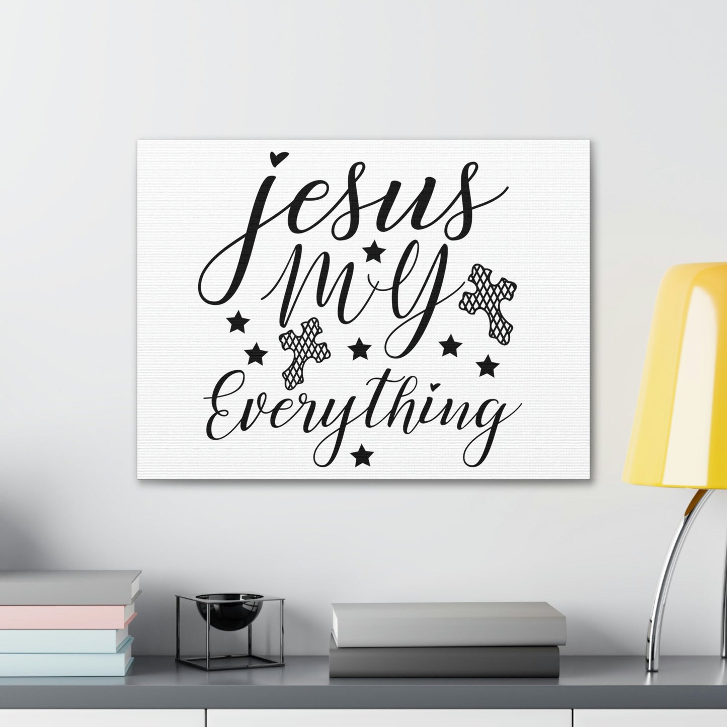 Scripture Walls Jesus My Everything 2 Corinthians 9:8 Christian Wall Art Print Ready to Hang Unframed-Express Your Love Gifts