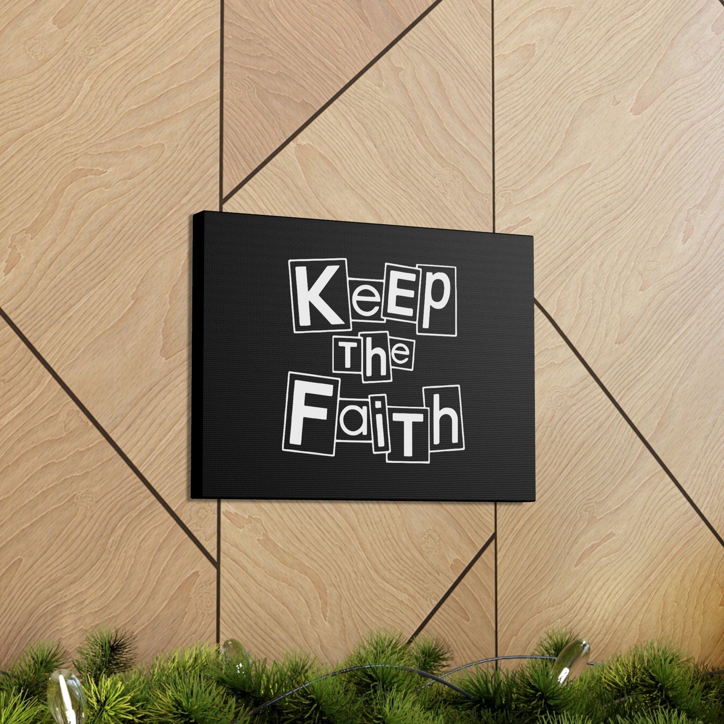 Keep The Faith Hebrews 11:6 Squares Christian Wall Art Bible Verse Print Ready to Hang Unframed-Express Your Love Gifts
