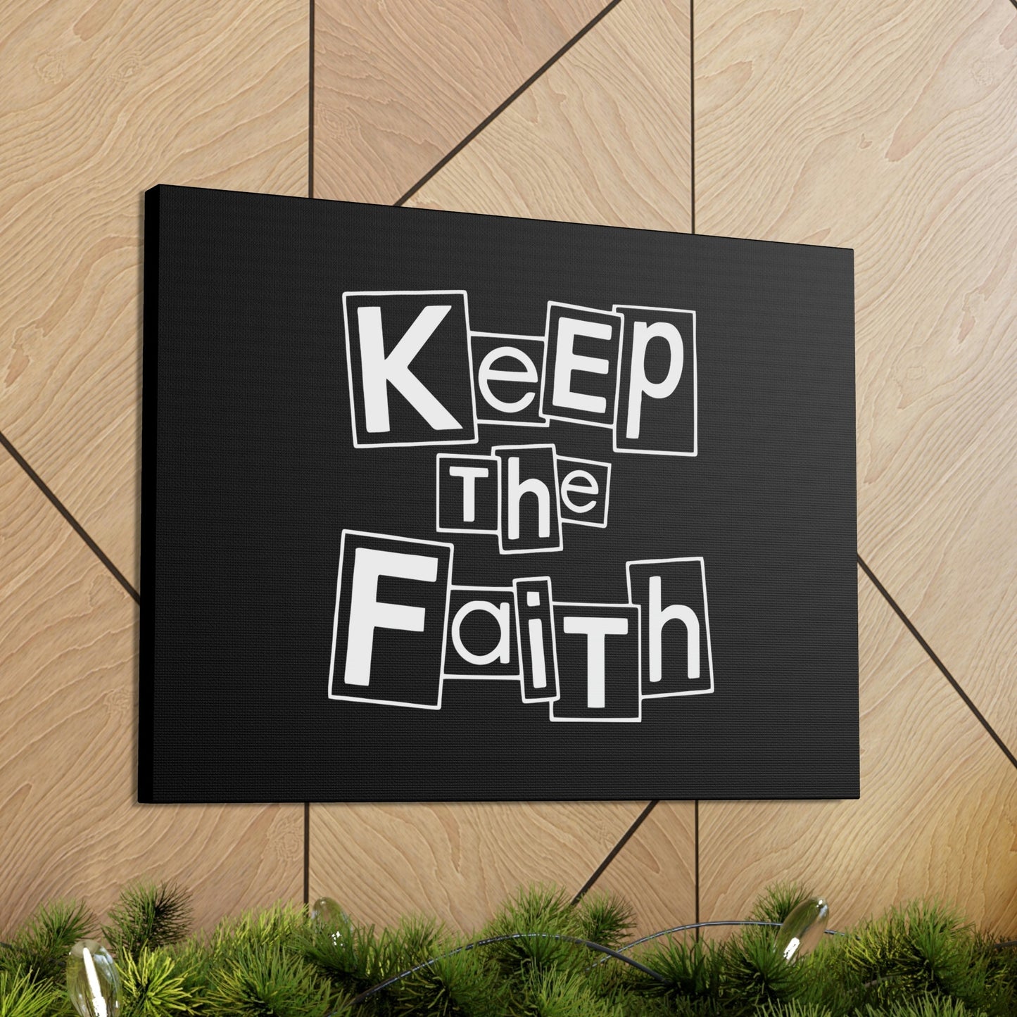 Keep The Faith Hebrews 11:6 Squares Christian Wall Art Bible Verse Print Ready to Hang Unframed-Express Your Love Gifts