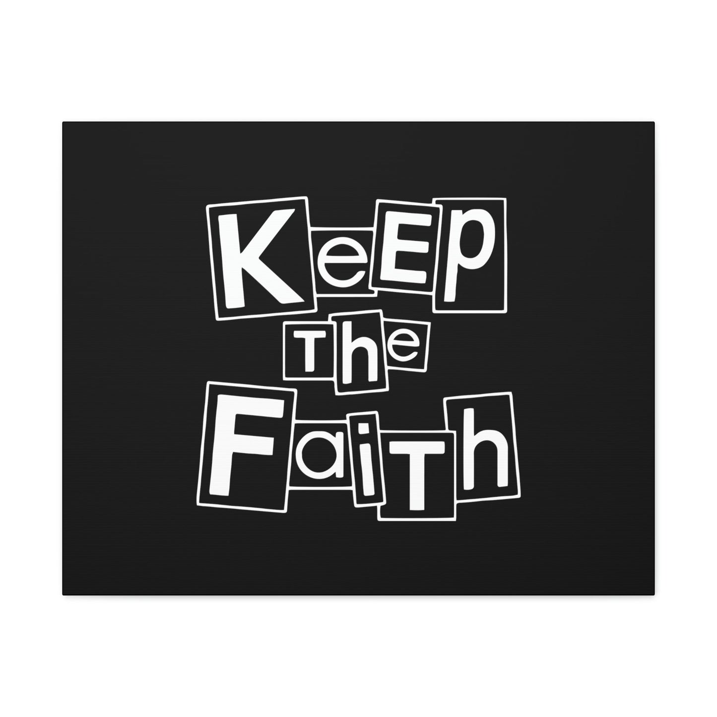 Keep The Faith Hebrews 11:6 Squares Christian Wall Art Bible Verse Print Ready to Hang Unframed-Express Your Love Gifts
