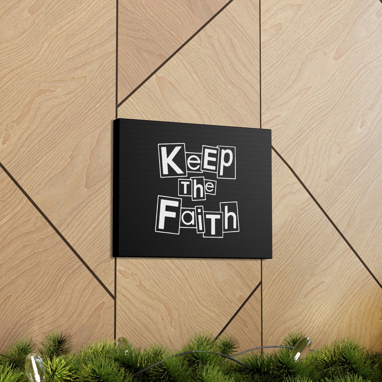 Keep The Faith Hebrews 11:6 Squares Christian Wall Art Bible Verse Print Ready to Hang Unframed-Express Your Love Gifts