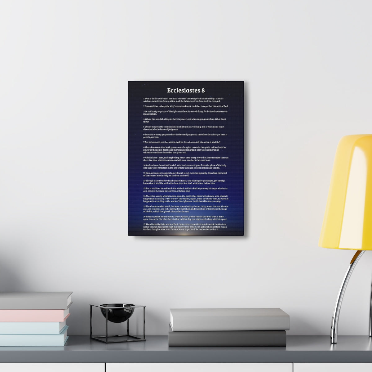 Scripture Walls Life Ecclesiastes 8 Chapter Sky Life Bible Canvas Christian Wall Art Ready to Hang Unframed-Express Your Love Gifts