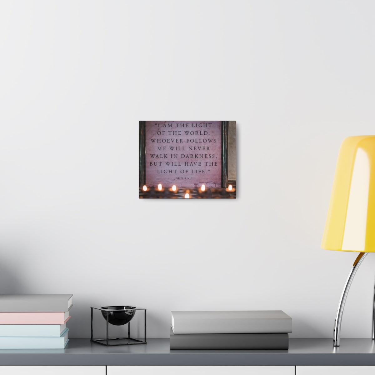 Scripture Walls Light Of Life John 8:12 Bible Verse Canvas Christian Wall Art Bible Verse Print Ready To Hang Unframed-Express Your Love Gifts